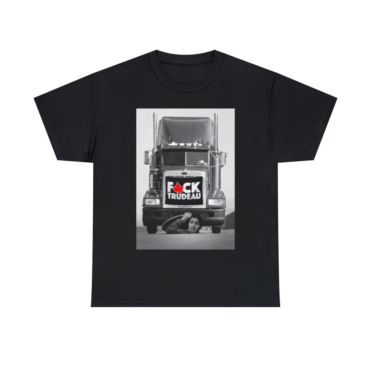 Canadian Truck convoy '22 F - Trudeau Sleeve Tee