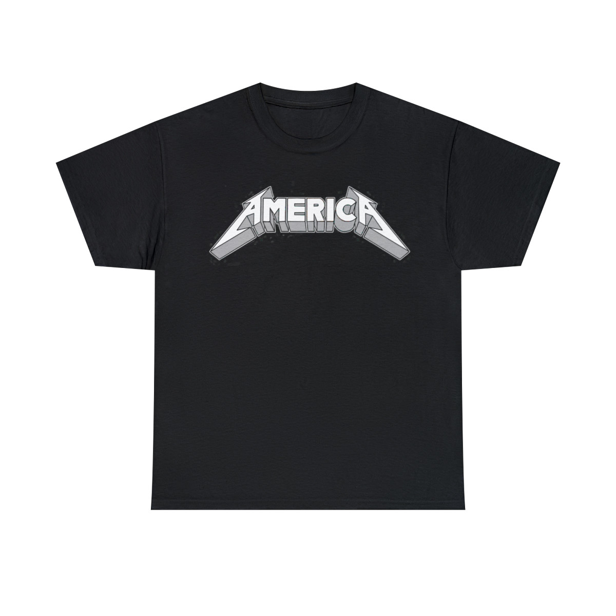 America  Metallica parody red short Sleeve Tee