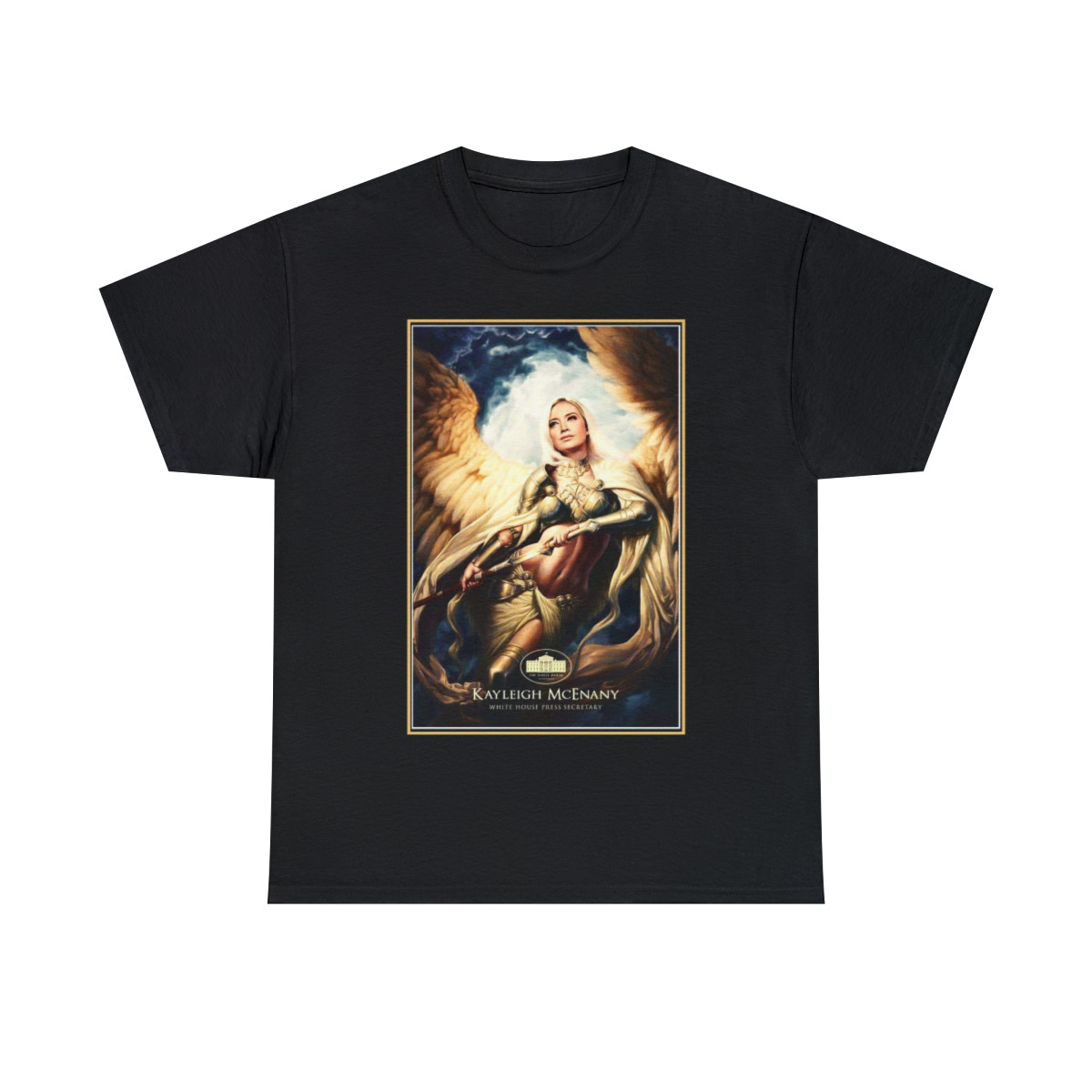 Kayleigh McEnany Angelic warrior press secretary TRUMP  Men's Short Sleeve Tee