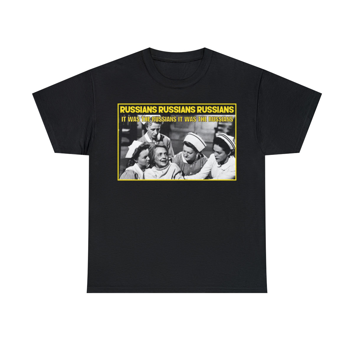 Hillary Clinton taken away crying it was the Russians Men's Short Sleeve Tee