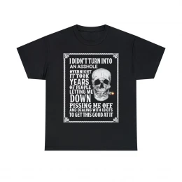 I did't turn into an ass%^le overnight it took years Men's Short Sleeve Tee