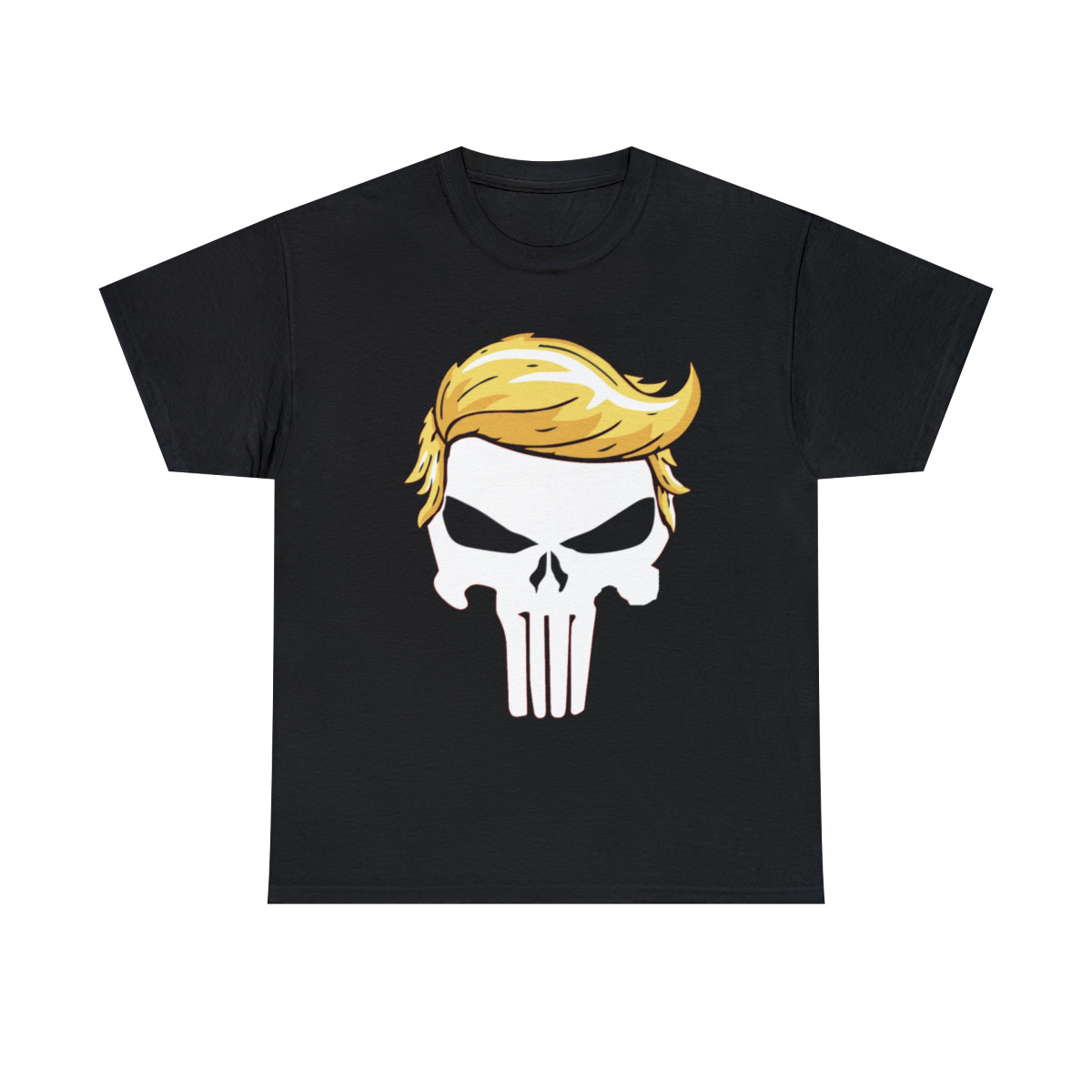 Trump Punisher with the hair Men's Short Sleeve Tee