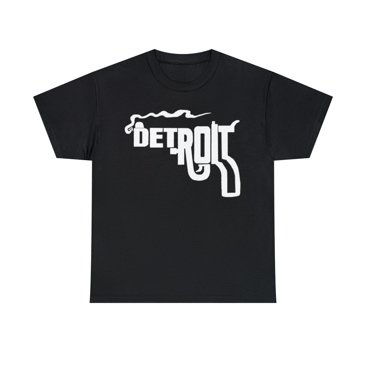 Detroit 2A pistol logo  Unisex Heavy Cotton Tee