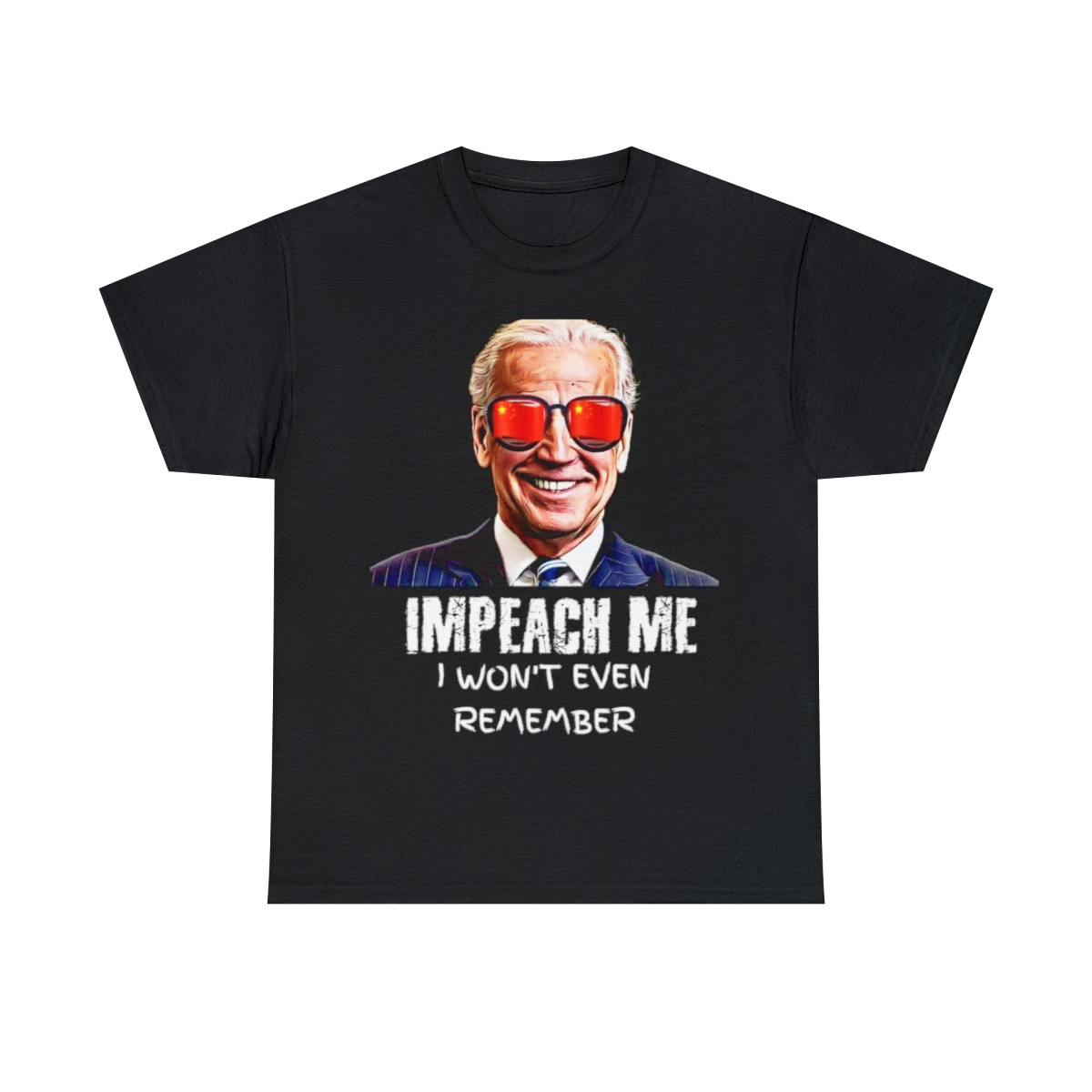 Joe Biden Impeach me now, I won't even remember it Men's Short Sleeve Tee