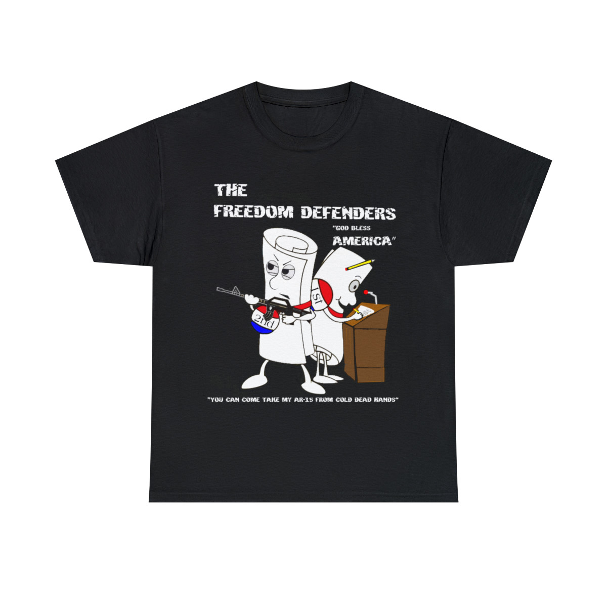  Freedom Defenders Bill of Rights 1A  and 2A Short Sleeve Tee