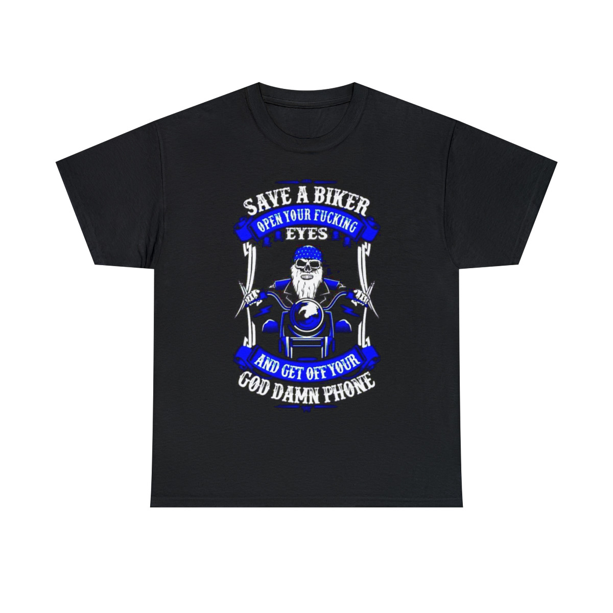 Save a Biker open your fkn eyes Men's Short Sleeve Tee