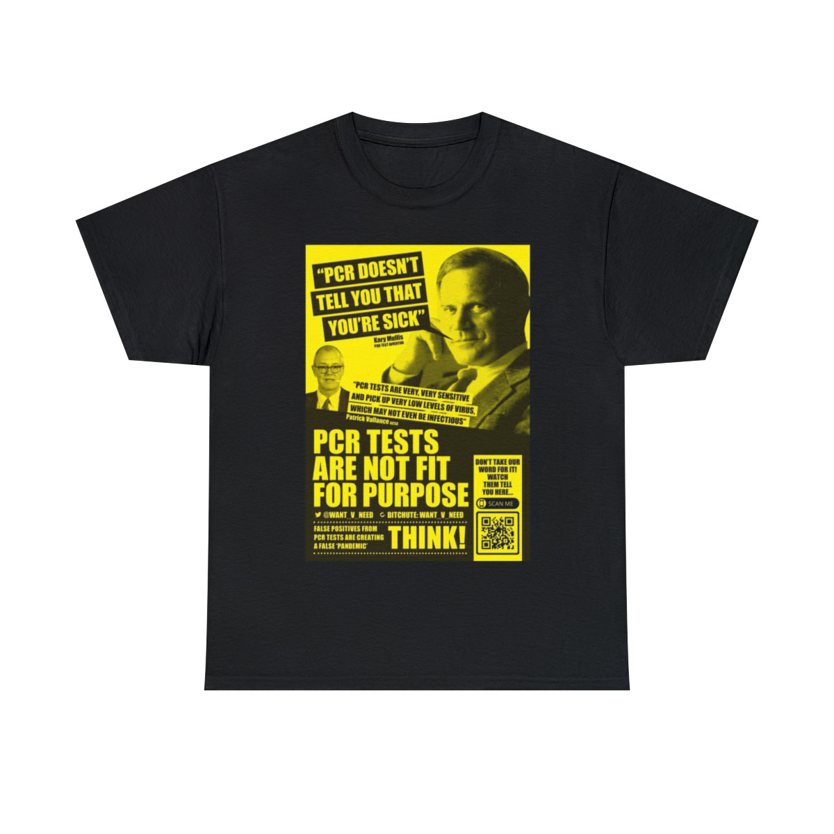 PCR Doesn't tell you that you're sick Kerry Mullis Men's Short Sleeve Tee