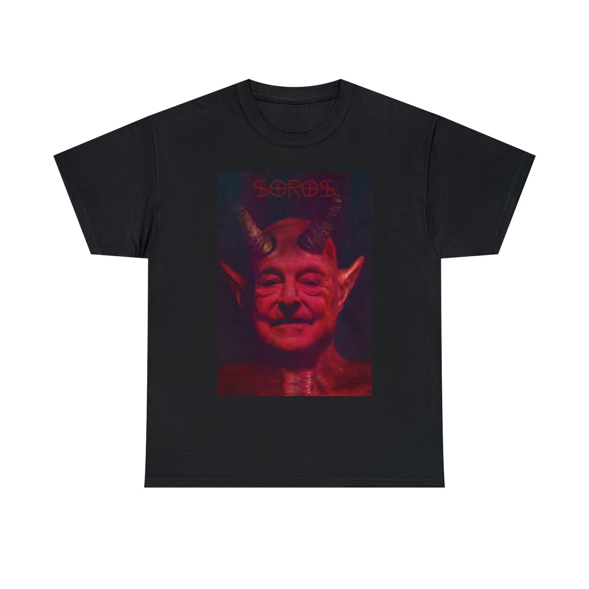 Soros = Satan nwo George Soros Short Sleeve T Shirt