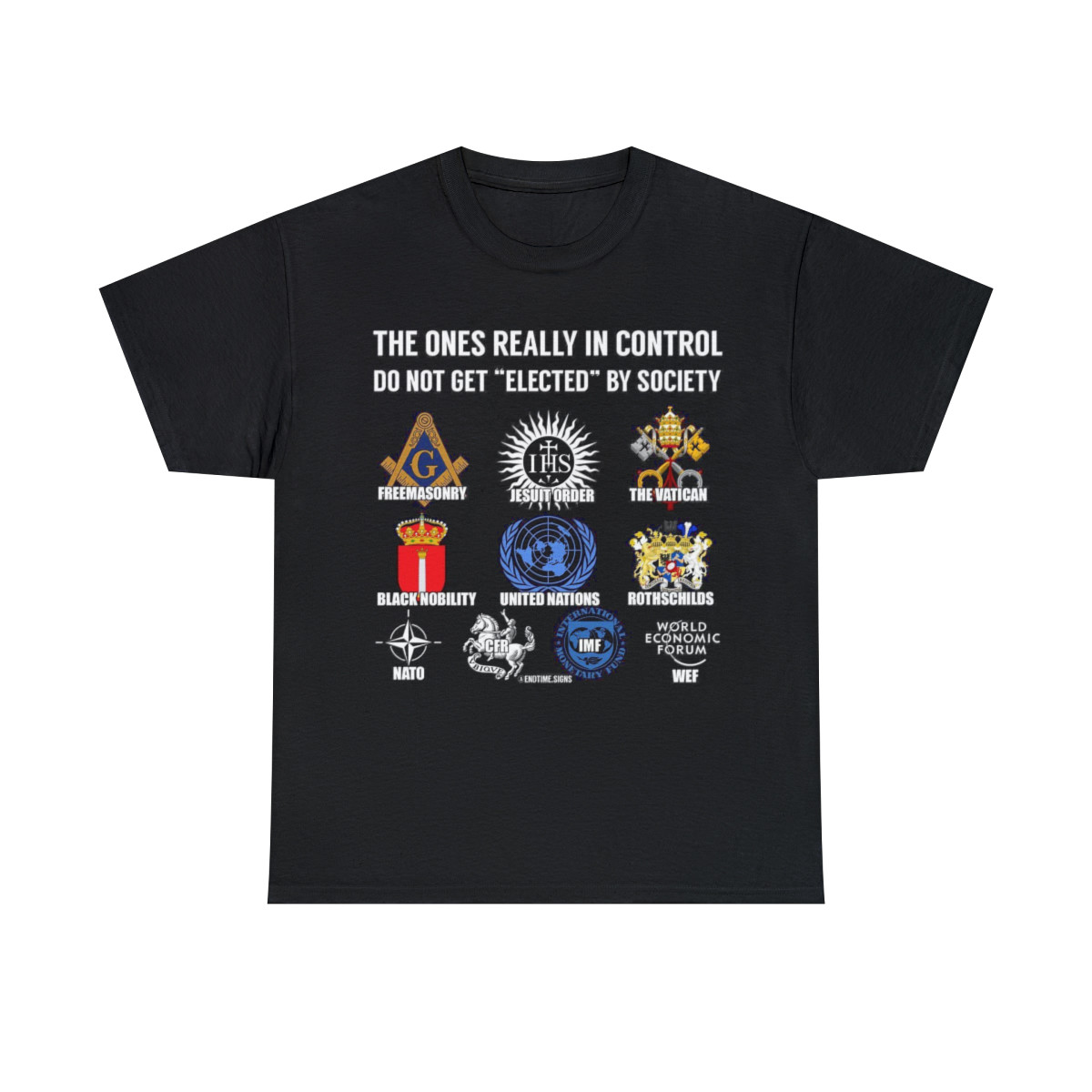 The ones Really in Control NWO Illuminati Deep State short Sleeve Tee