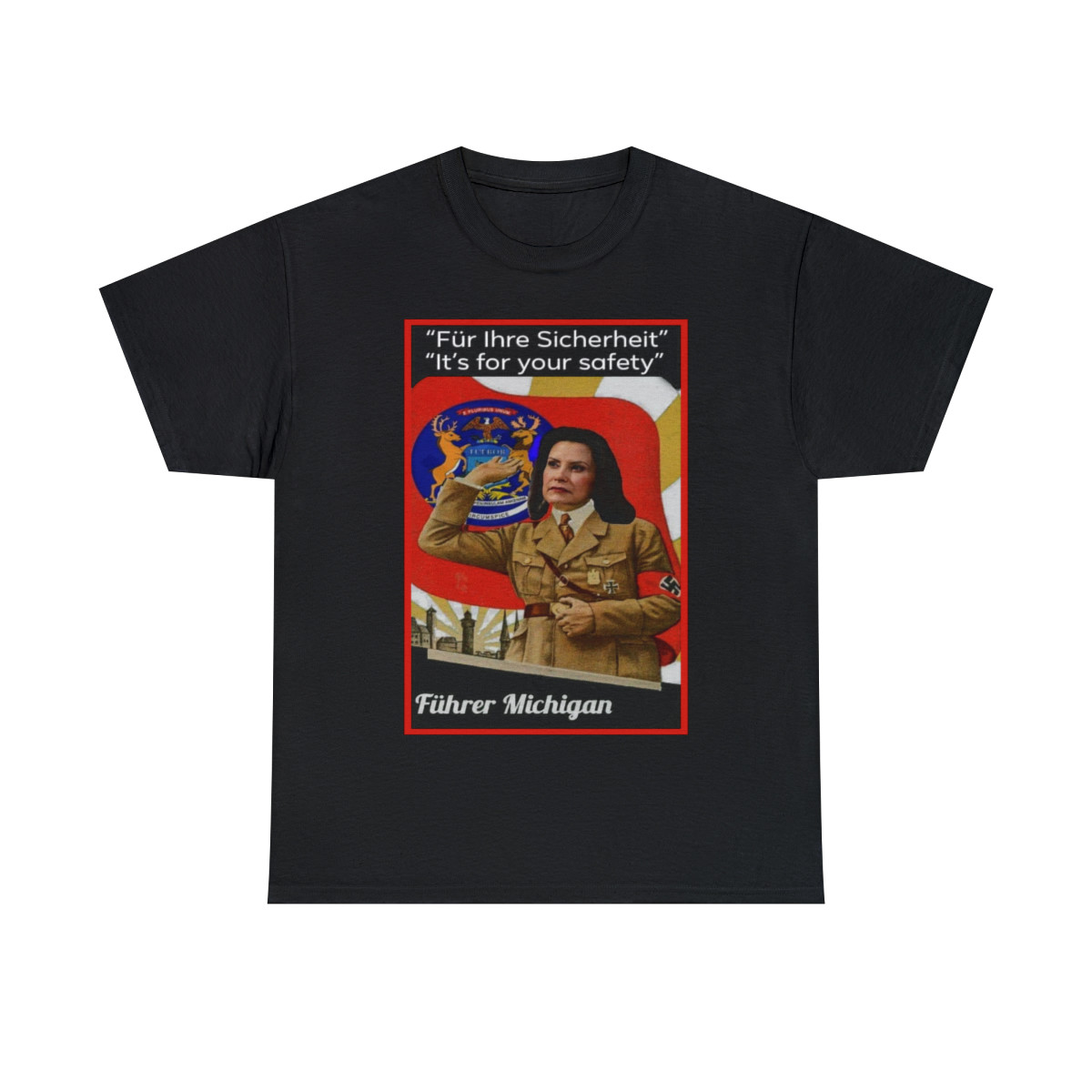  Governor Fuhrer Michigan Gestapo Gretchen Whitmer short Sleeve Tee