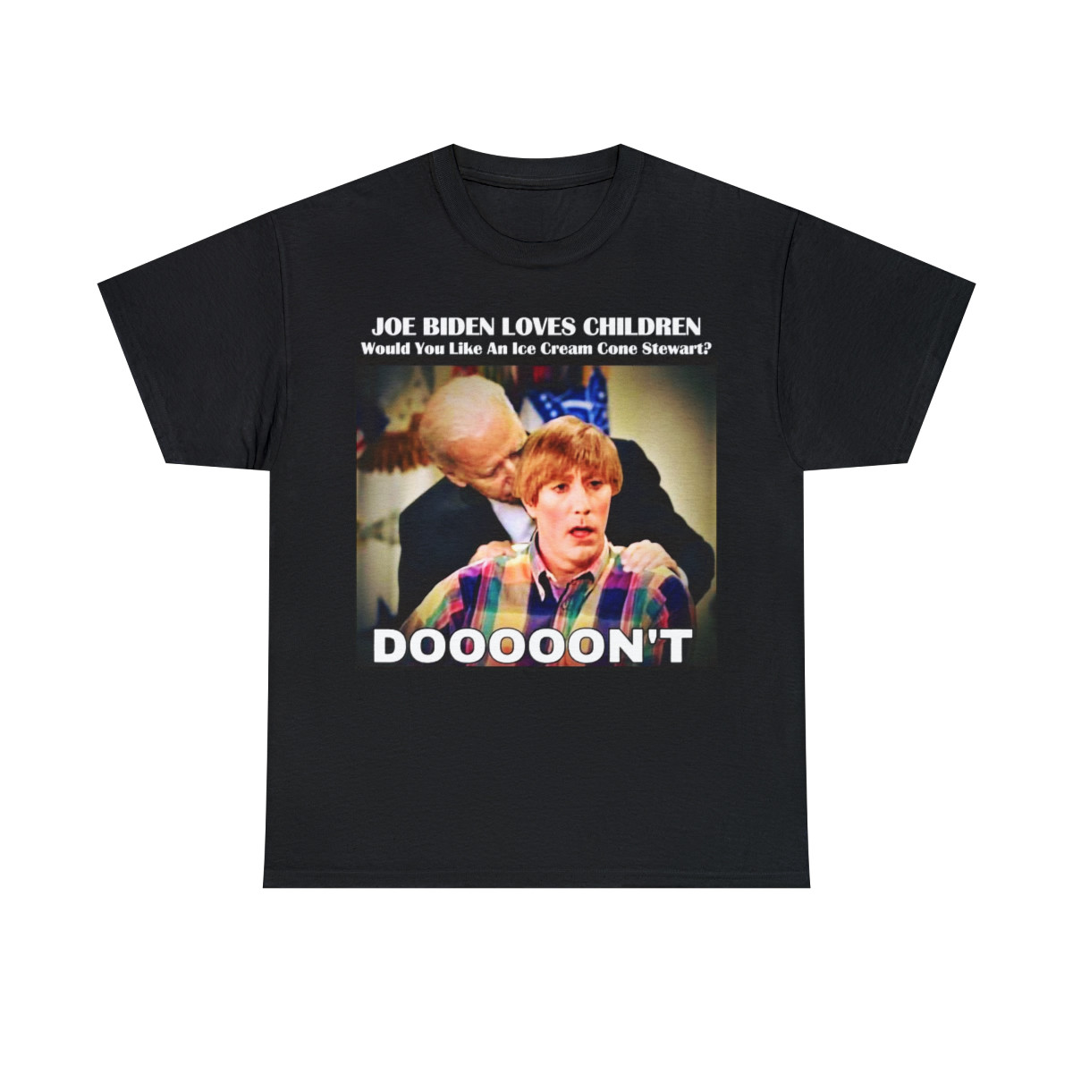 Joe Biden Loves Children Stewart from Mad tv Short Sleeve Tee