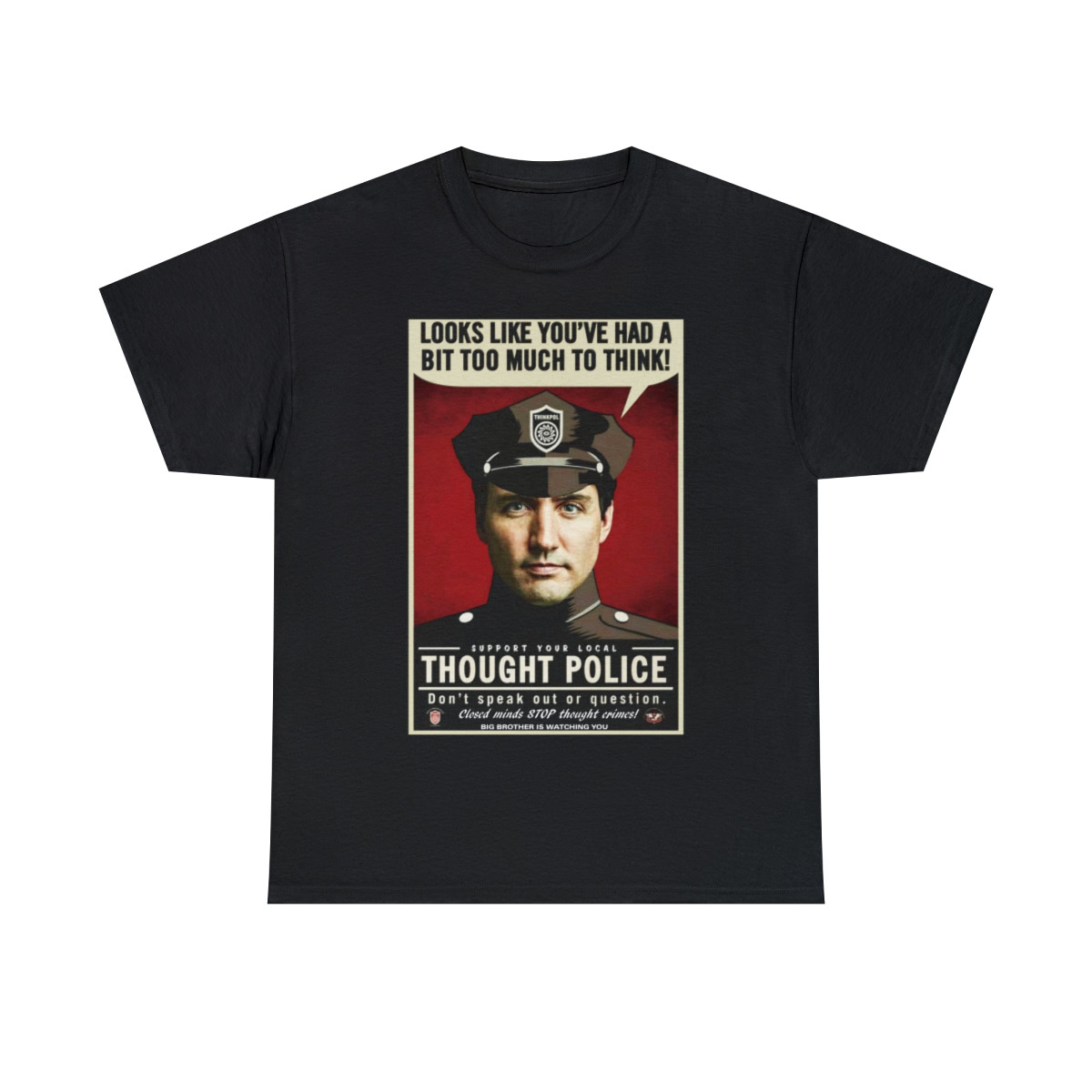 Thought Police Kevin Trudeau Canada Short Sleeve Tee