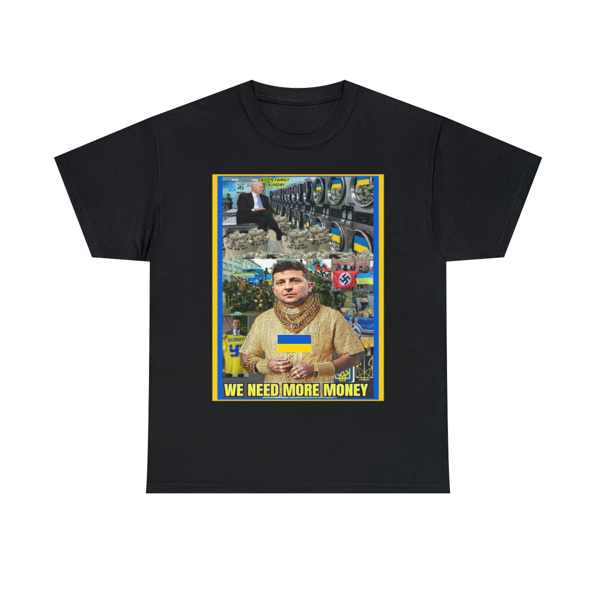 Biden Family Laundry We Need More Money for Ukraine Men's Short Sleeve Tee