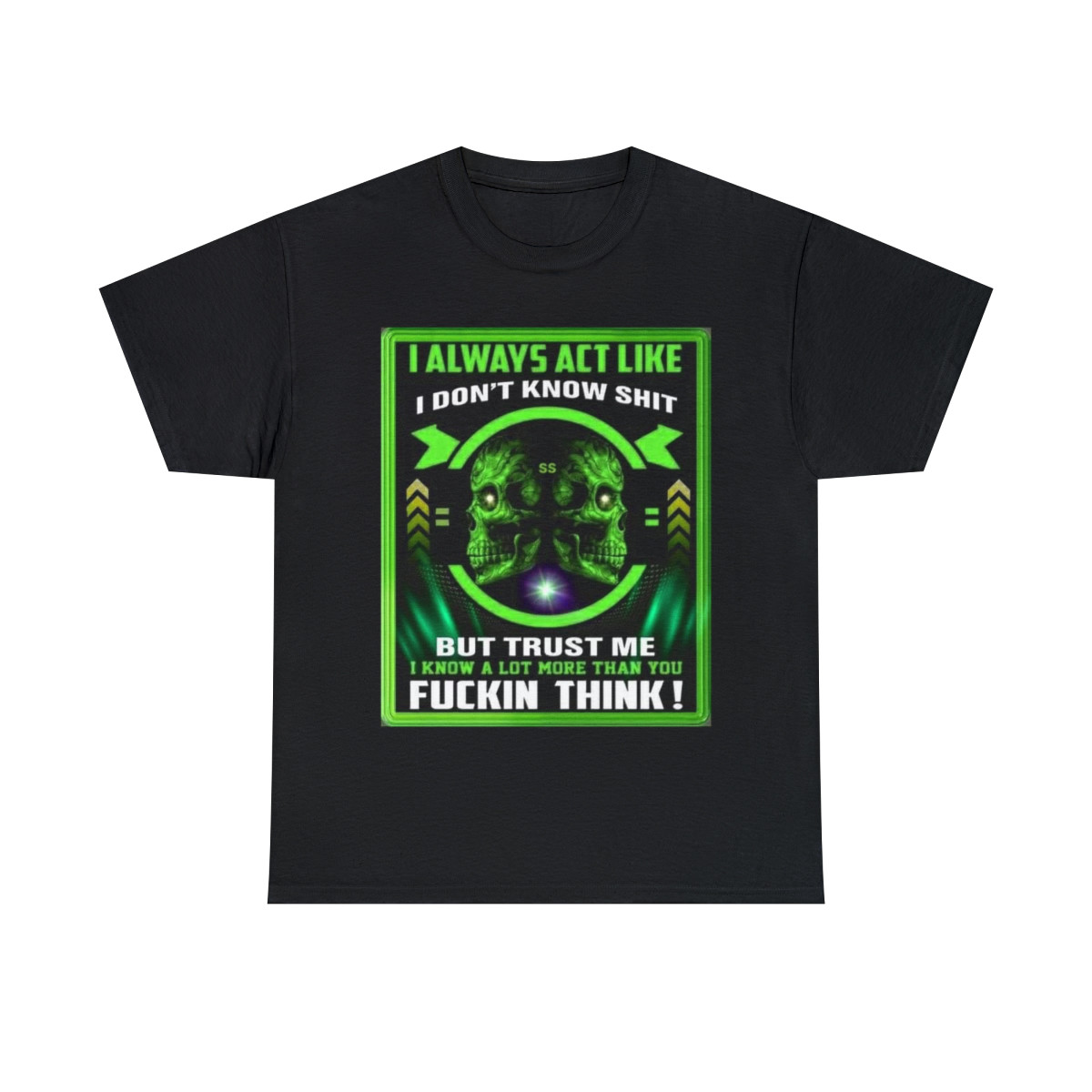 I know more than you think Unisex Heavy Cotton Tee