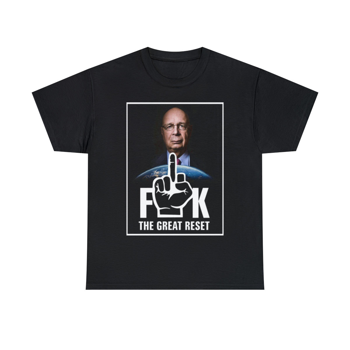 FK Your Great Reset Klaus Schwab WEF Men's Short Sleeve Tee