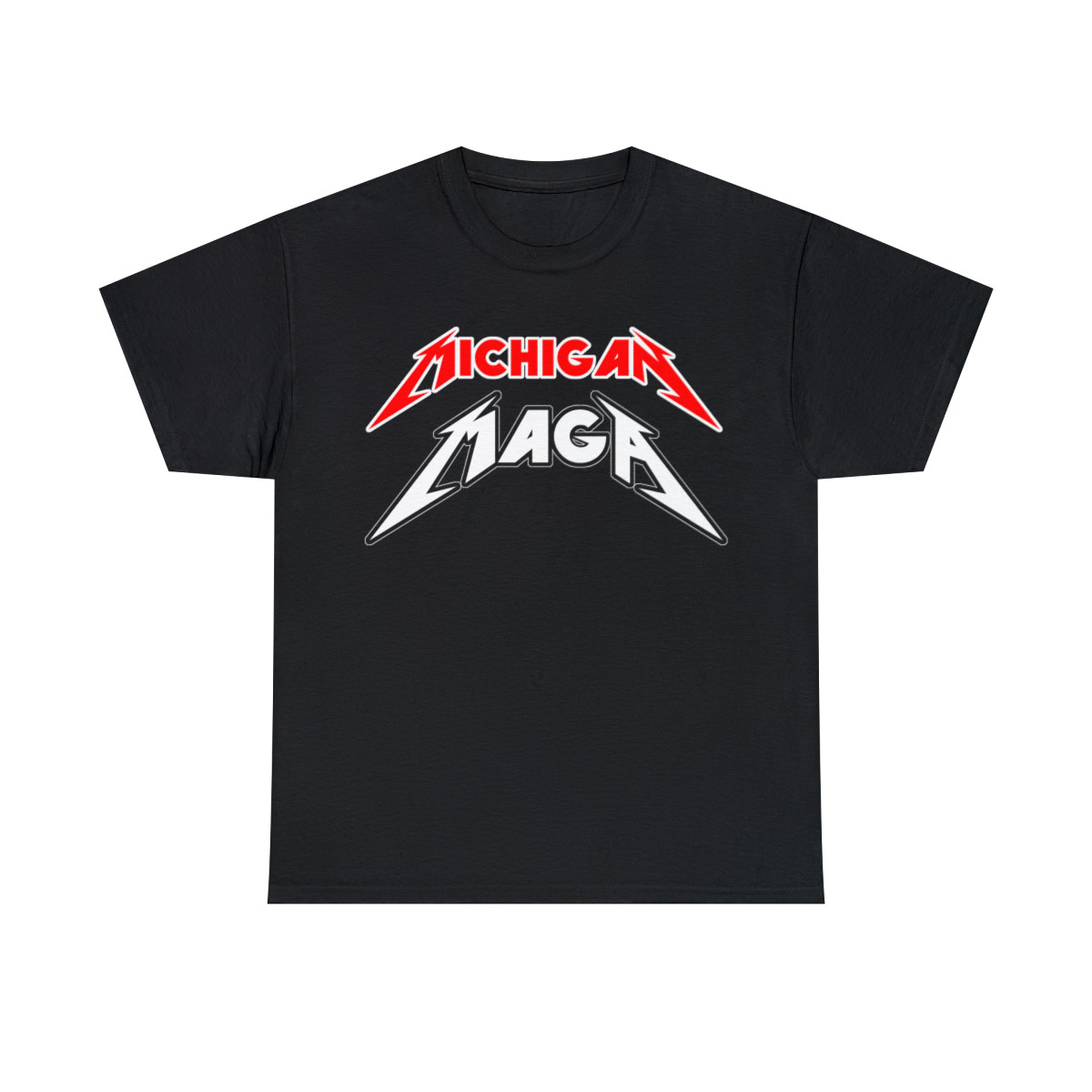 Michigan MAGA Metallica Style Short Sleeve Tee