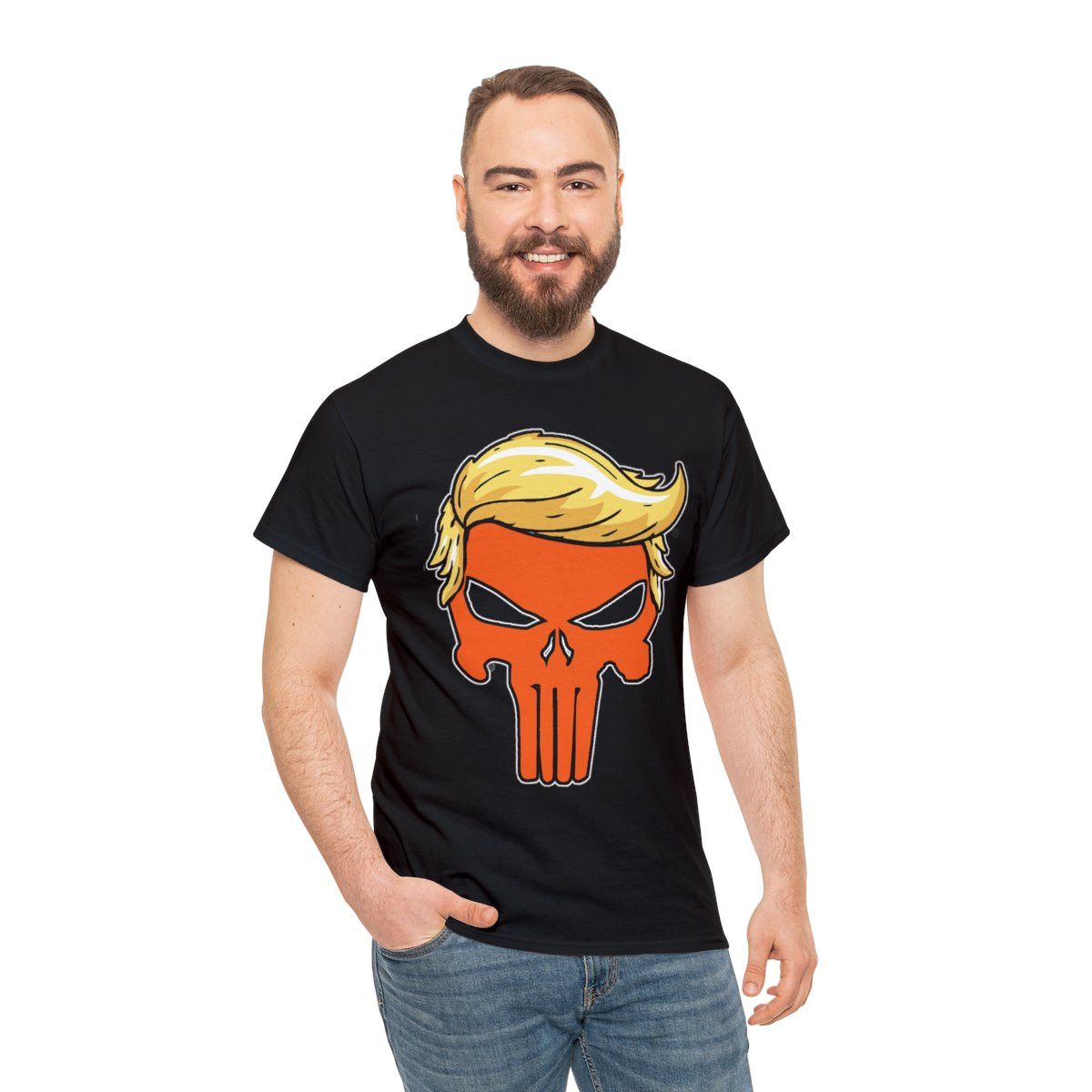Donlald J Trump 2024 Orange Man Punisher Unisex Short Sleeve Tee