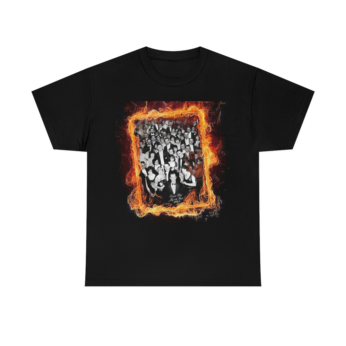 Flameframe The Shining Overlook Hotel July 4th Ball 1921 Unisex Heavy Cotton Tee