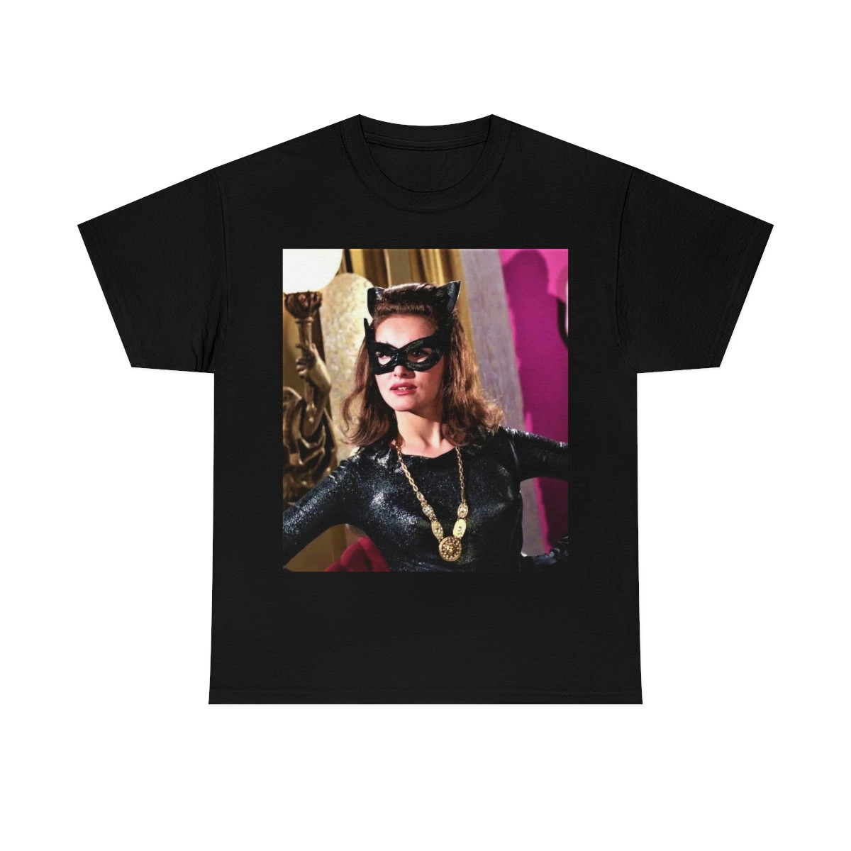 Sexy Julie Newmar Catwoman  Short Sleeve Tee
