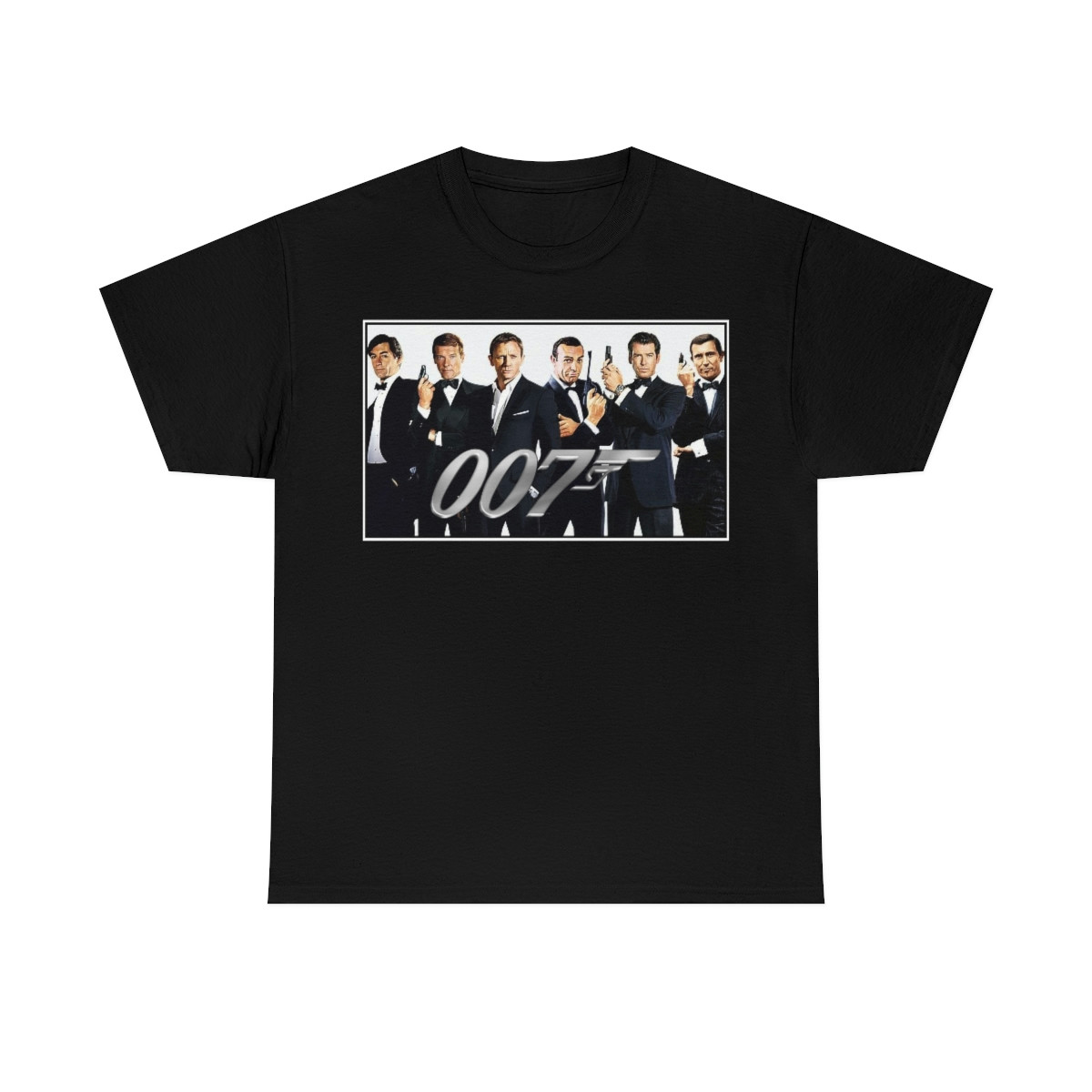 007 A collection of James Bonds  Men's Short Sleeve T Shirt