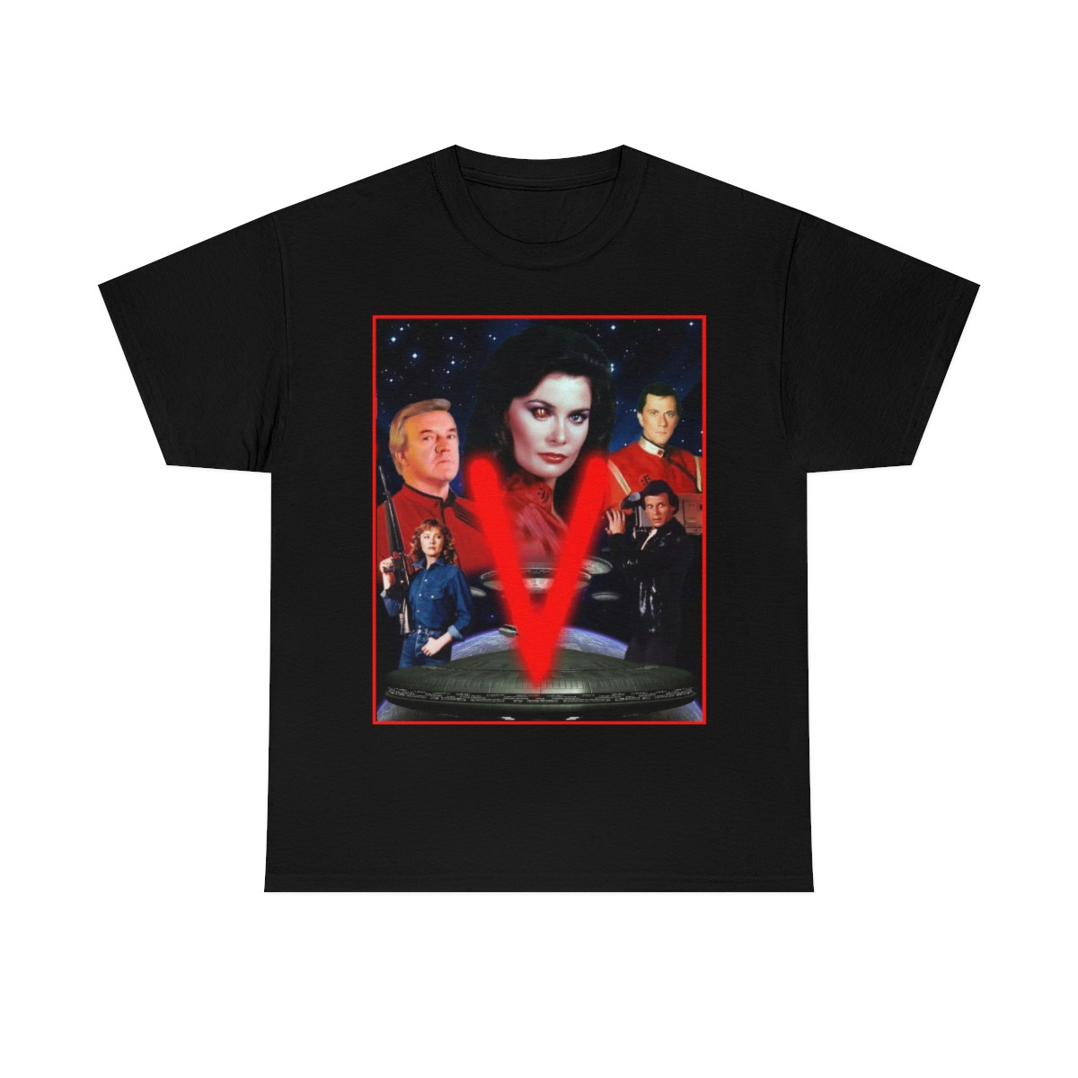 V for Visitors the 80s tv series Cast Alien invasion Short Sleeve Tee