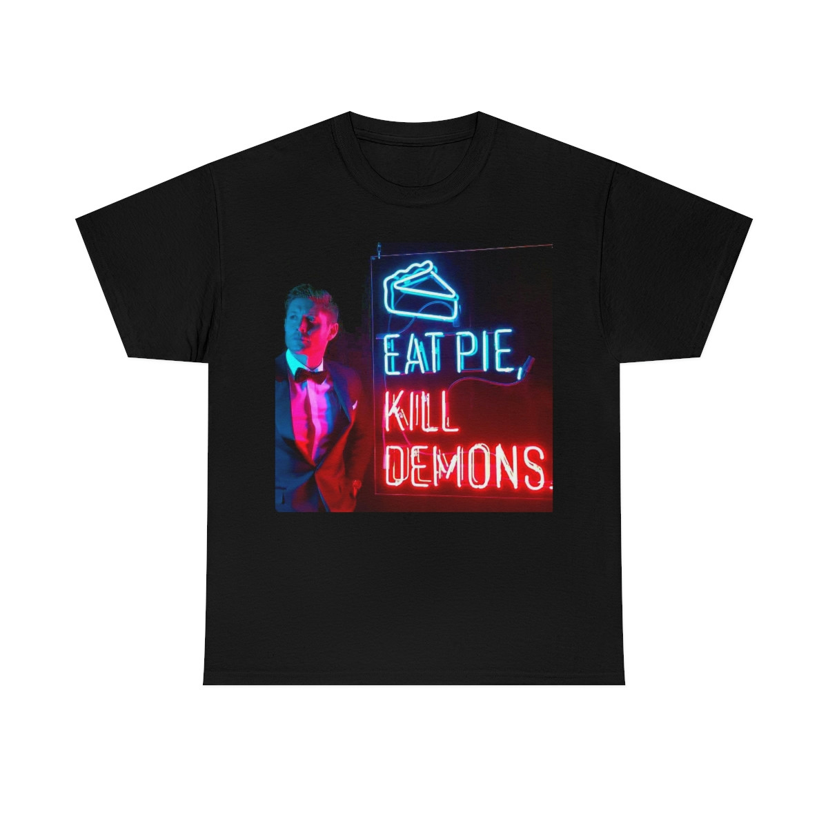 Supernatural Sam Winchester Eat Pie Kill Demons short Sleeve Tee
