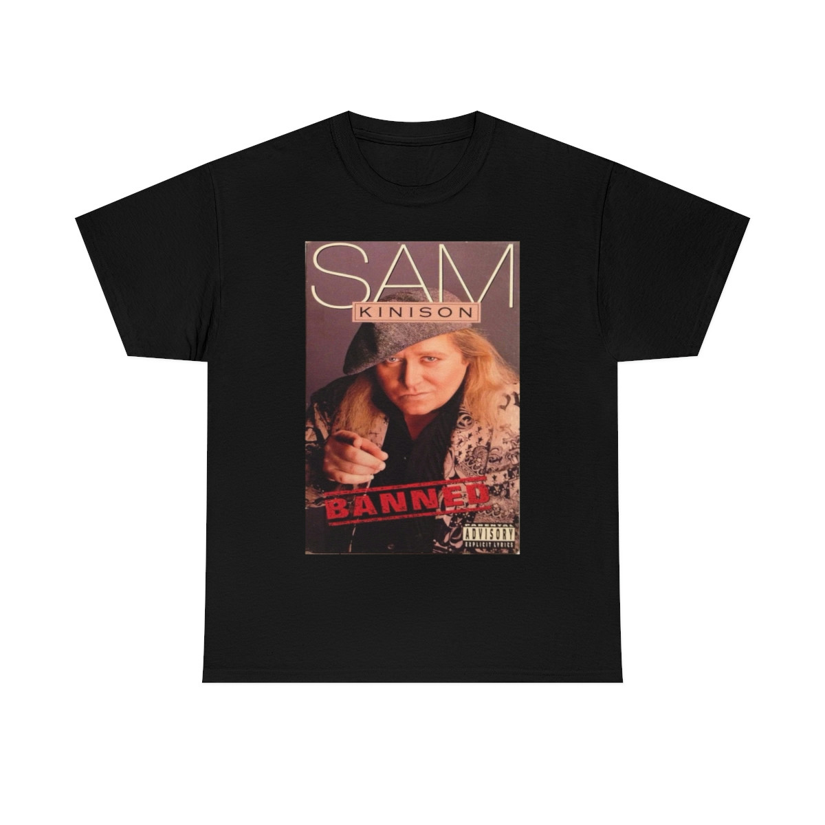 Sam Kinison Banned in the USA Men's Short Sleeve Tee