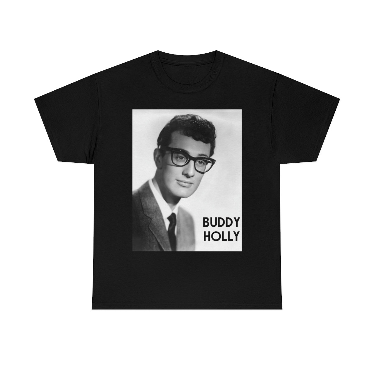 The Great Buddy Holly  Unisex Heavy Cotton Tee