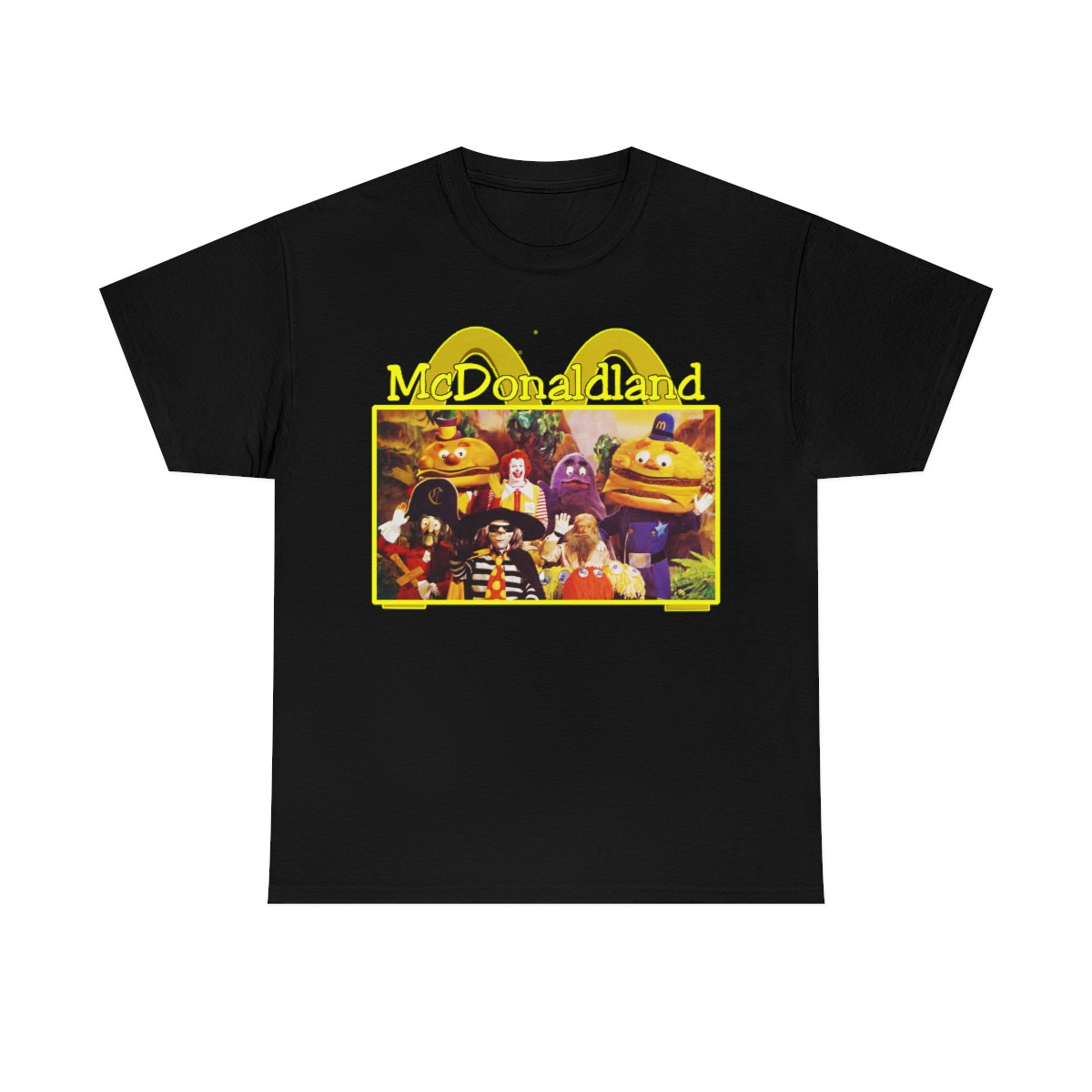 Mcdonald's McDonaldland 70s promo characters  Unisex Heavy Cotton Tee