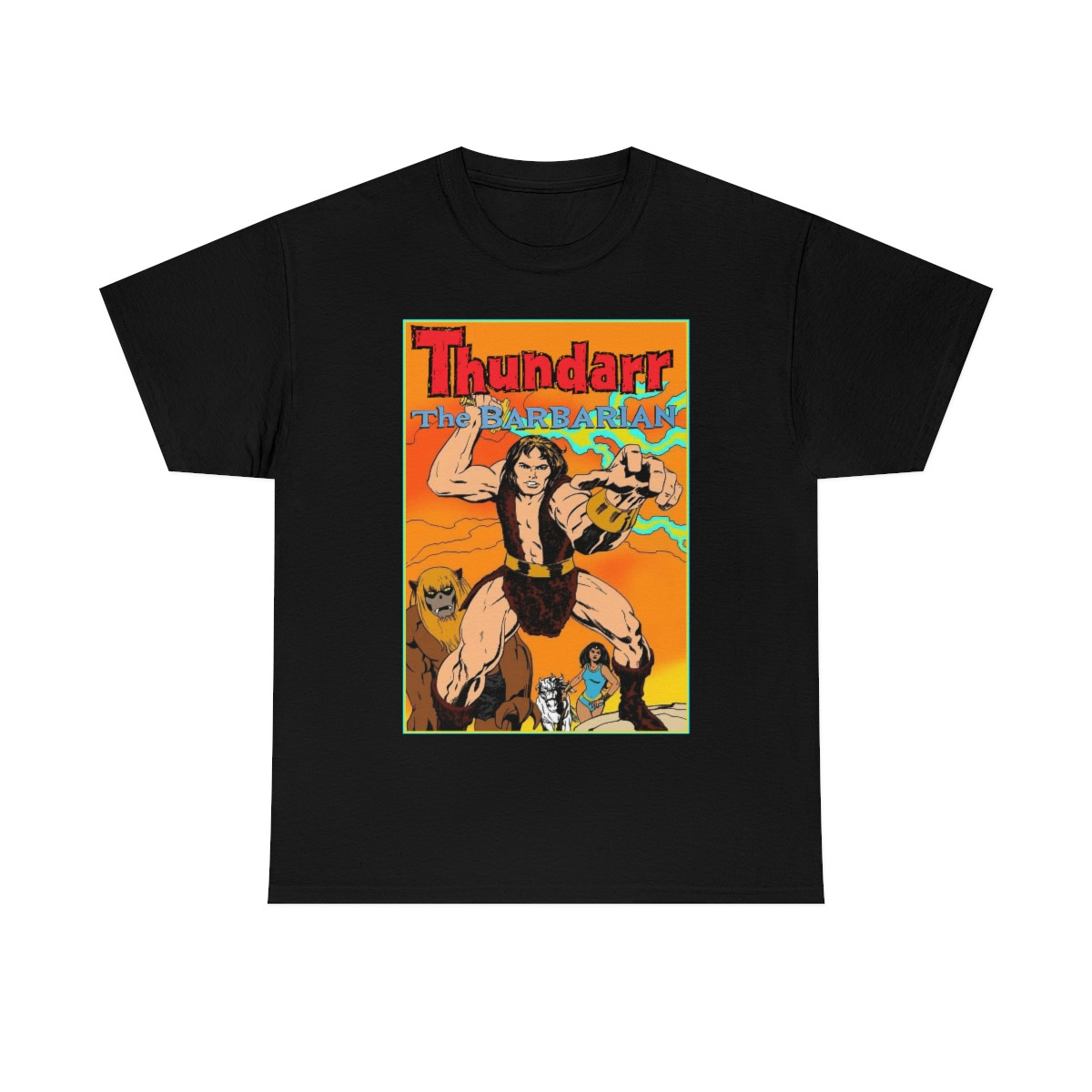 Thundarr the Barbarian 70's Saturday morning cartoon  Men's Short Sleeve Tee