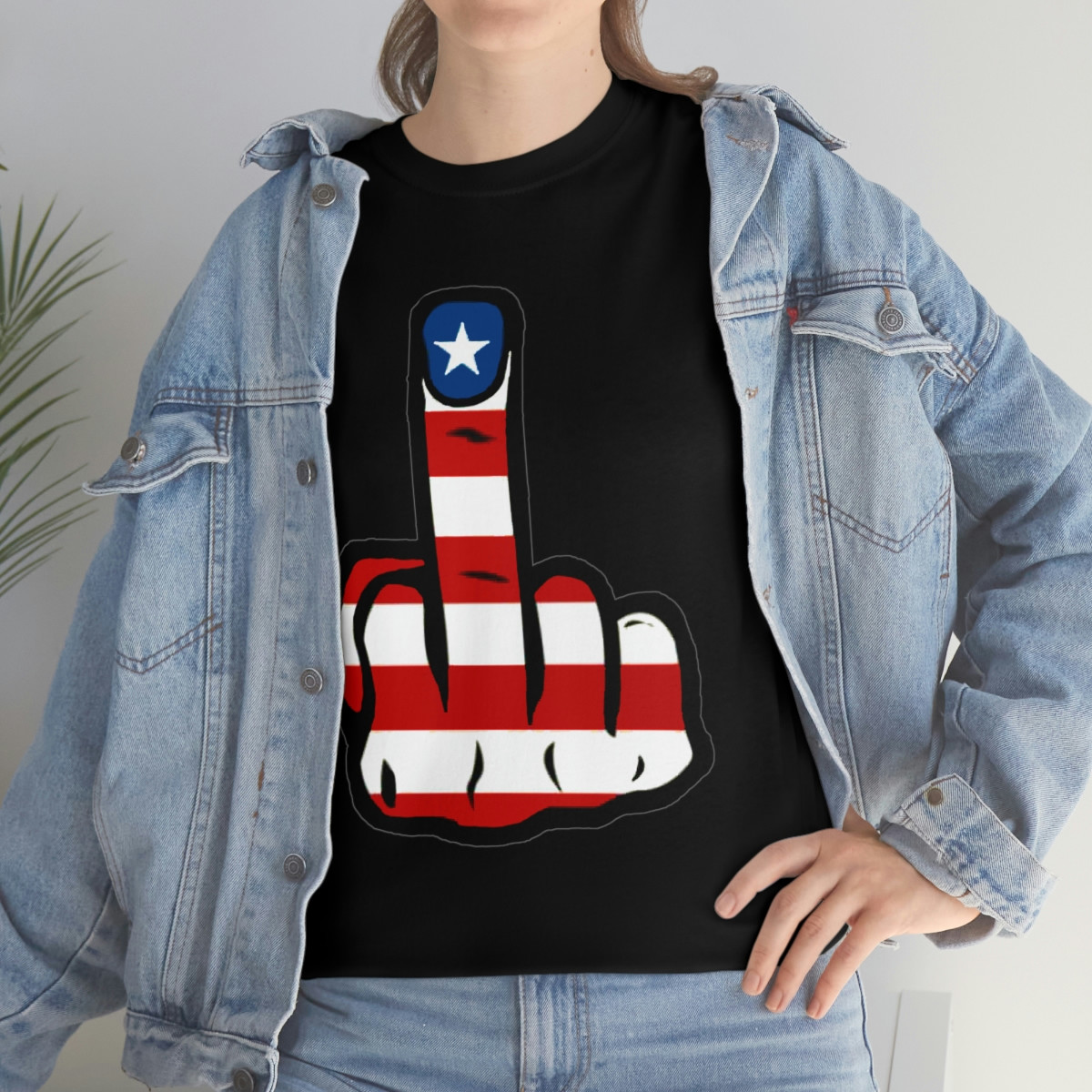 American middle finger Short Sleeve Tee