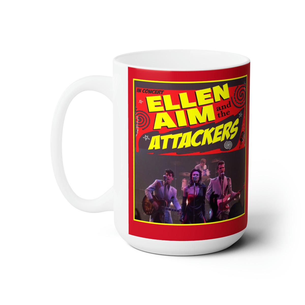 Ellen Aim and the Attackers from Streets of Fire white Ceramic Mug 15oz