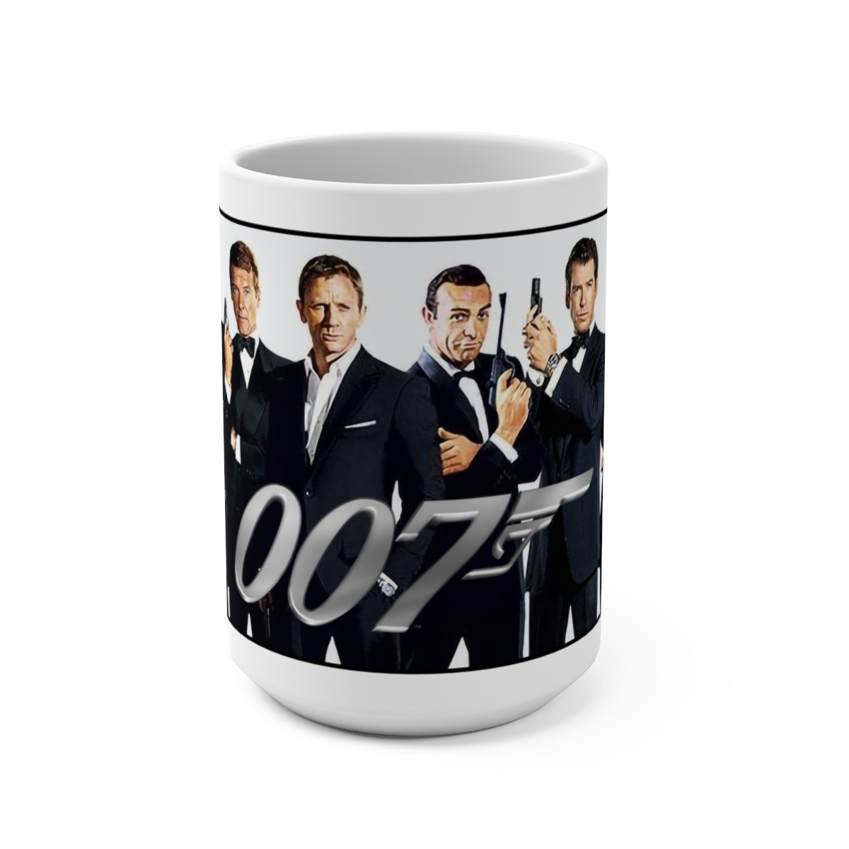 007 A collection of James Bonds   Mug 15oz