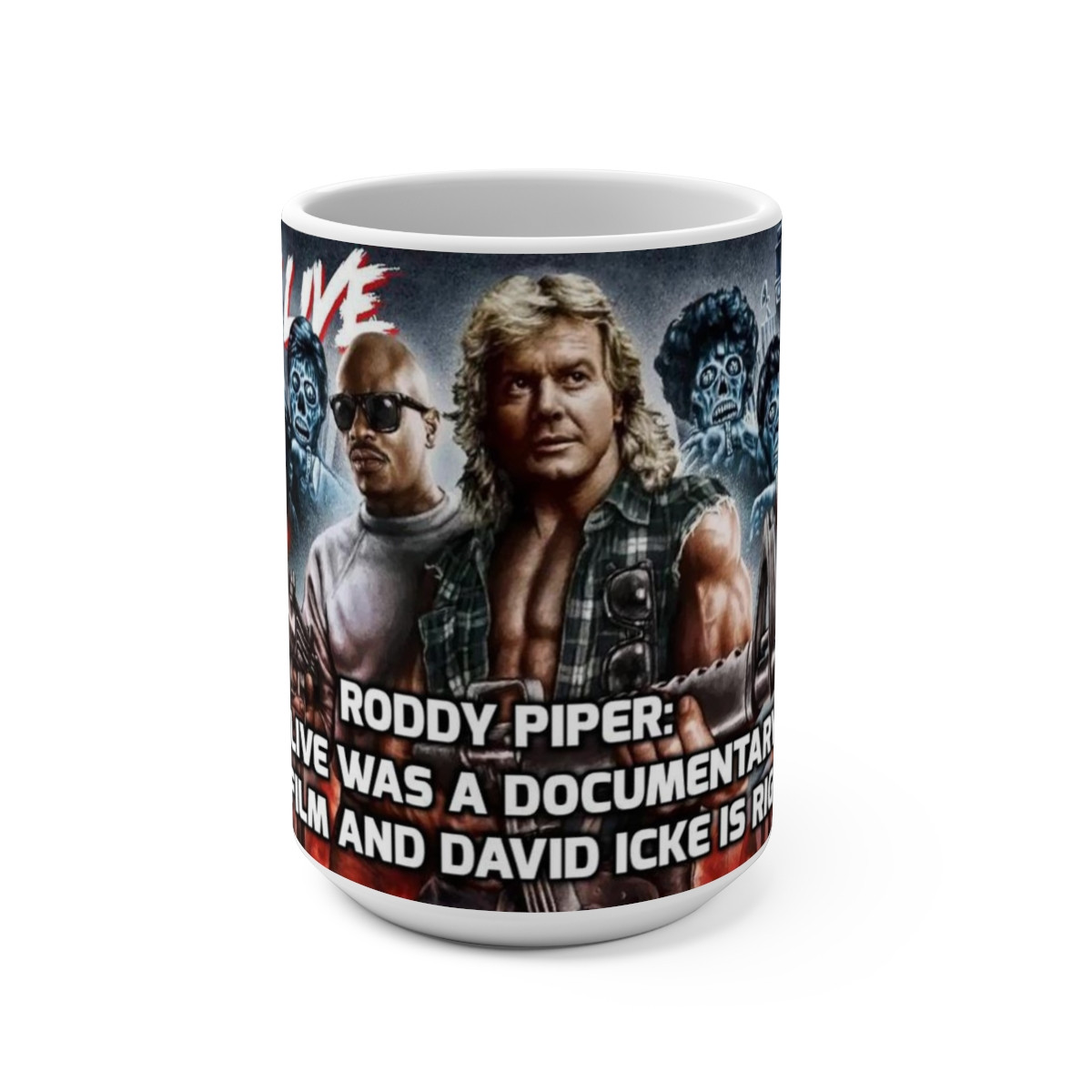 They Live David Icke White Mug 15oz