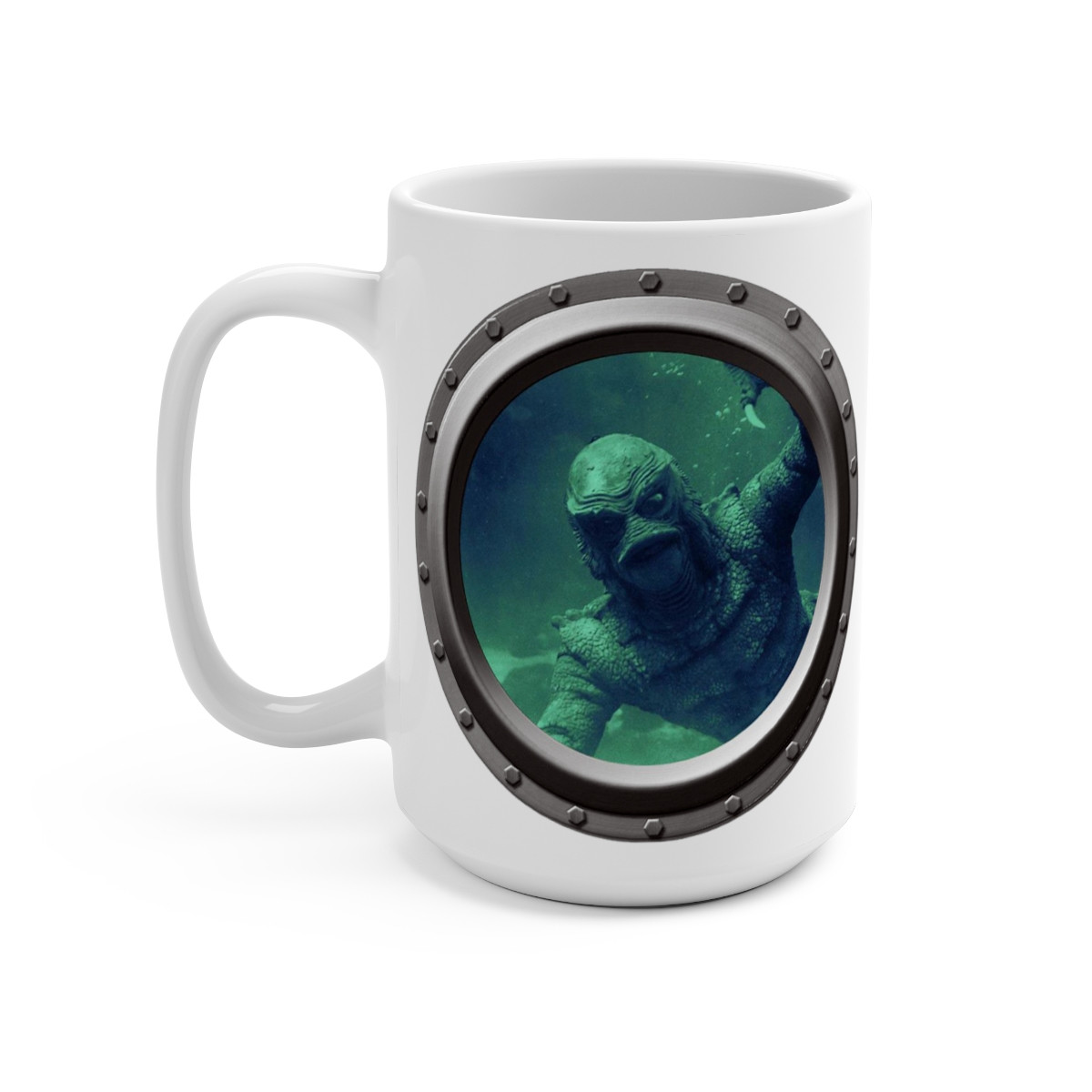 Creature From The Black Lagoon porthole  Mug 15oz