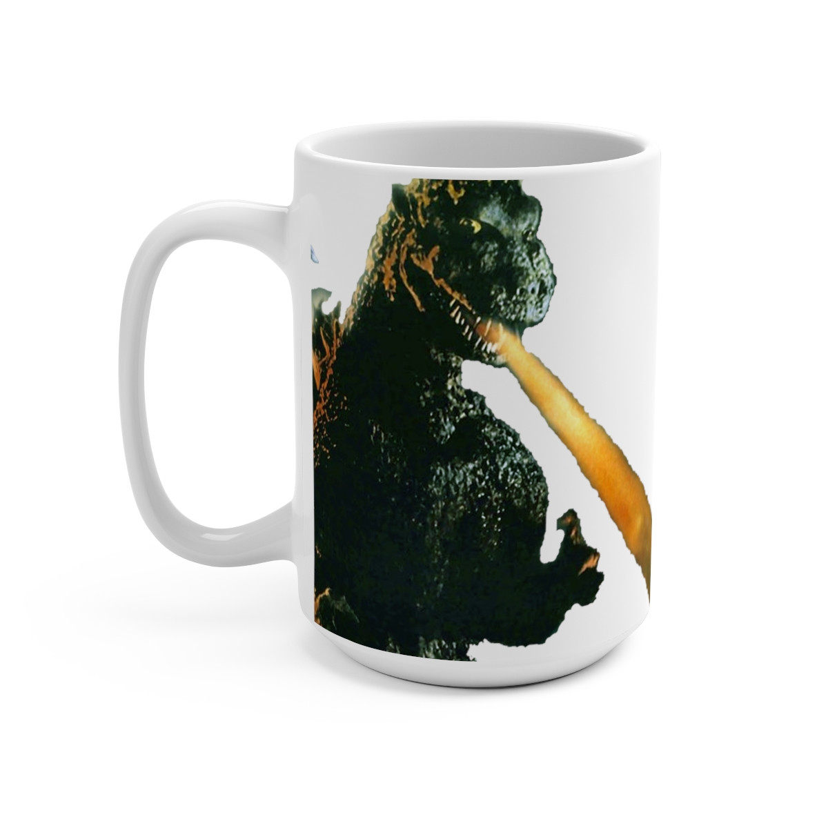 GODZILLA Death Ray On White Mug 15oz