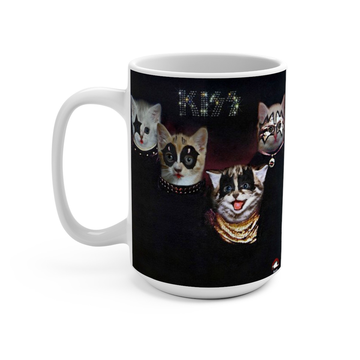 KISS Kittens 1st record Cat Rock  Mug 15oz