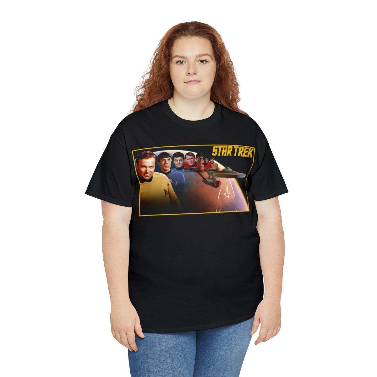 STAR TREK TOS Cast Unisex Heavy Cotton Tee