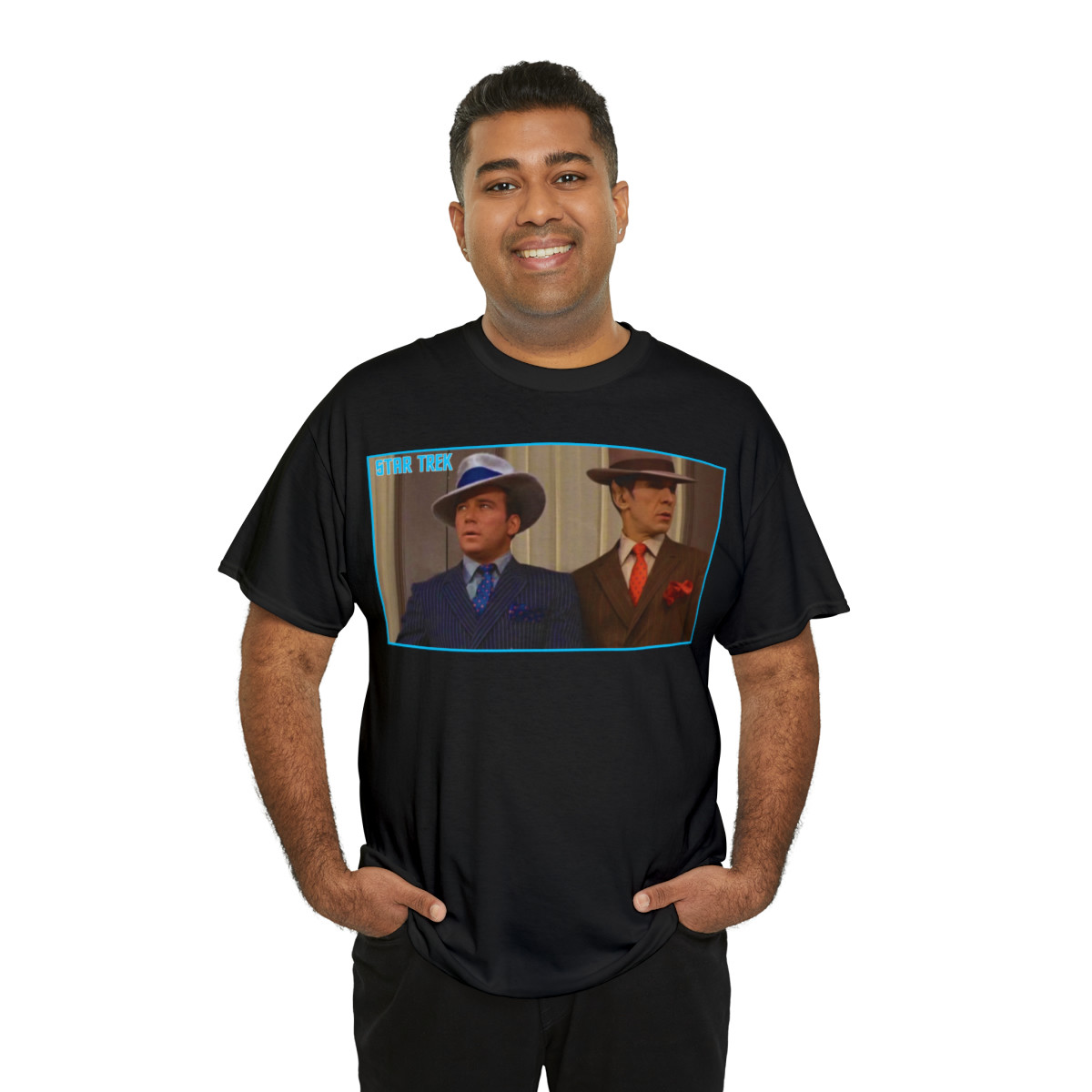STAR TREK TOS Piece of the Action Kirk and Spock  Unisex Heavy Cotton Tee