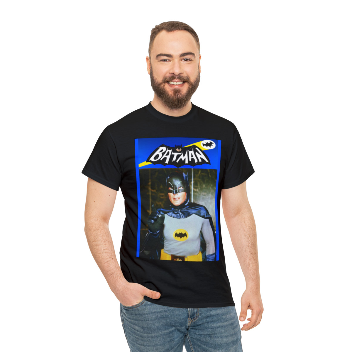 BATMAN 1966 Batman Crime Fighter  Unisex Heavy Cotton Tee