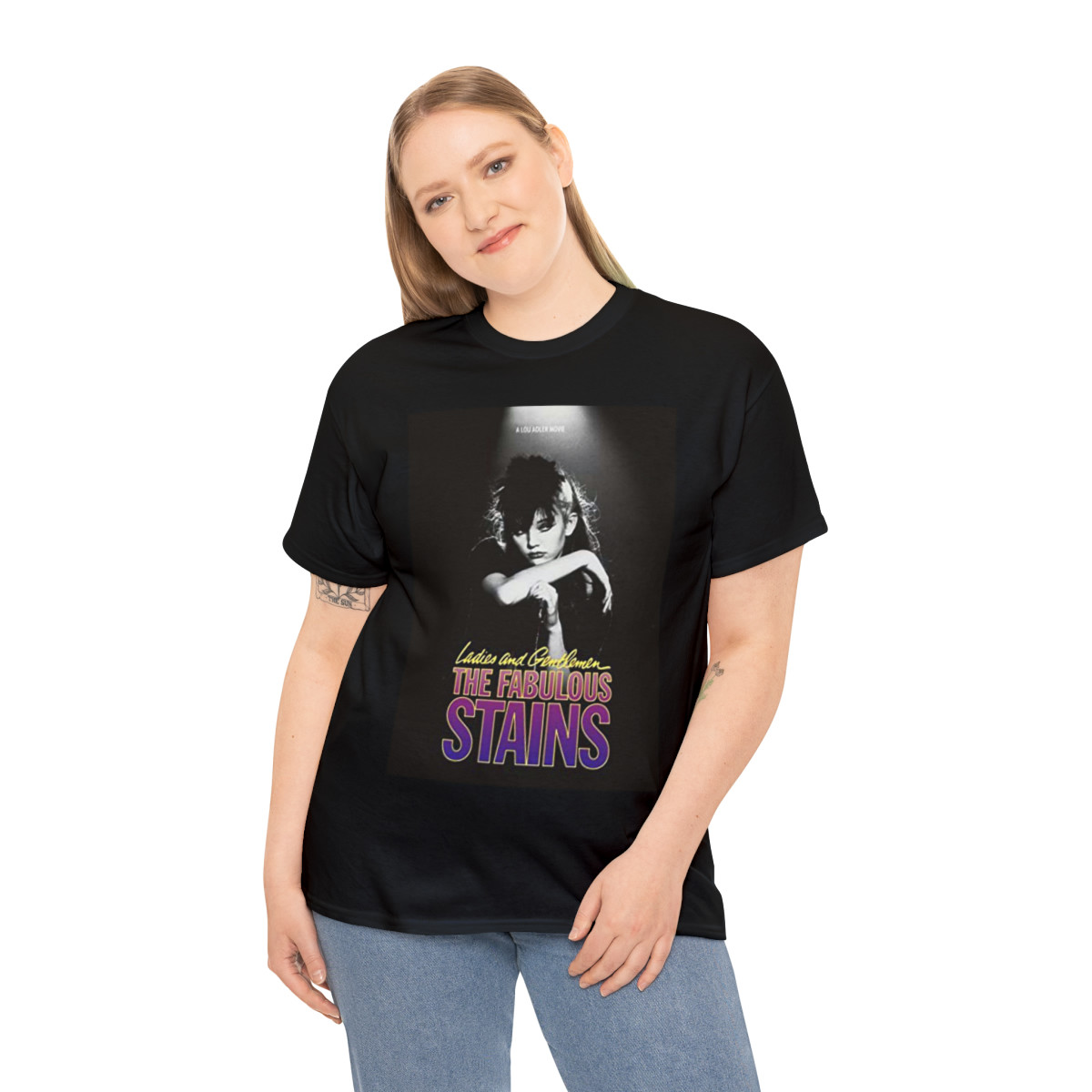 Ladies and gentlemen The Fabulous STAINS  Unisex Heavy Cotton Tee