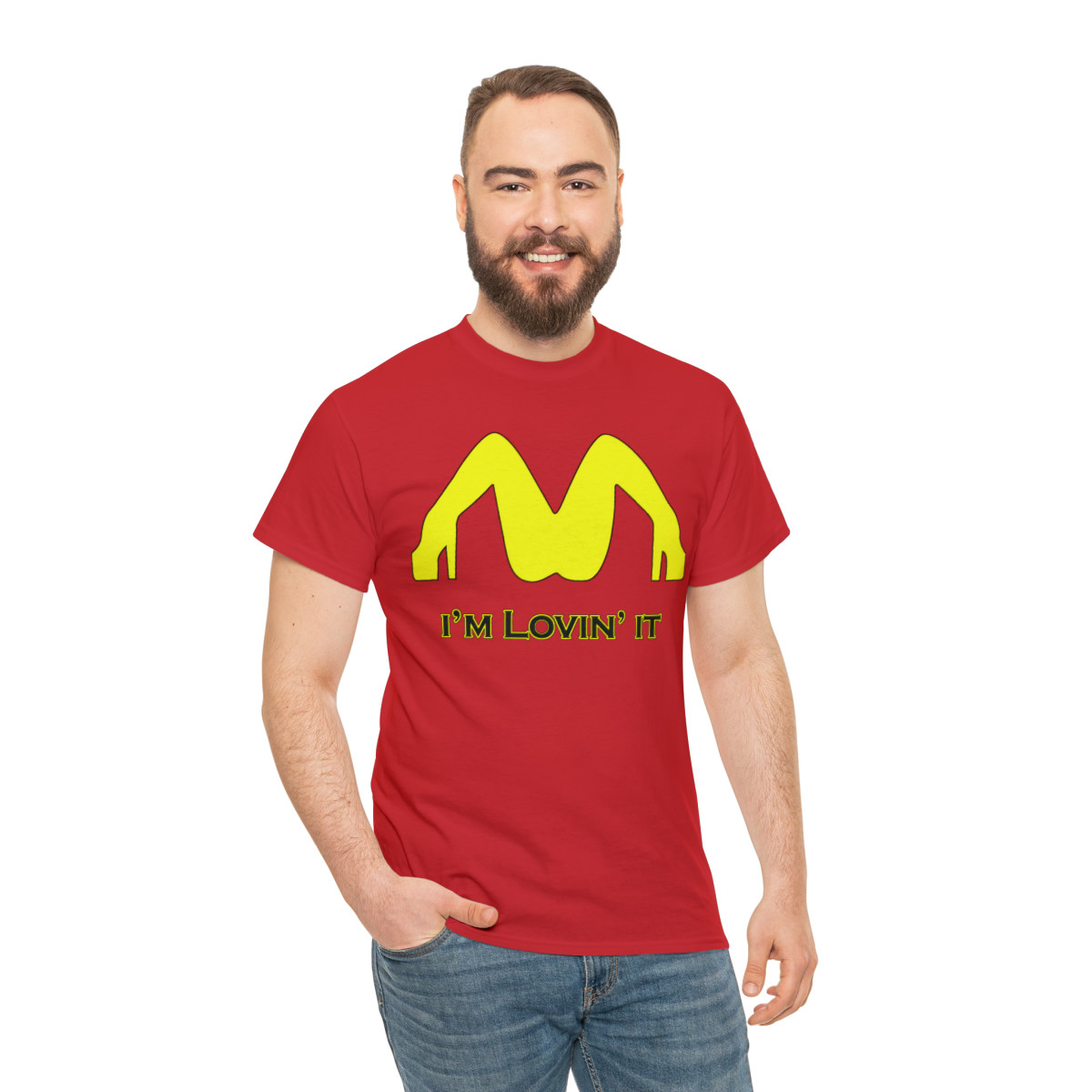I'm Lovin' it 2blk McDonalds Stripper leg arches Men's Short Sleeve T Shirt