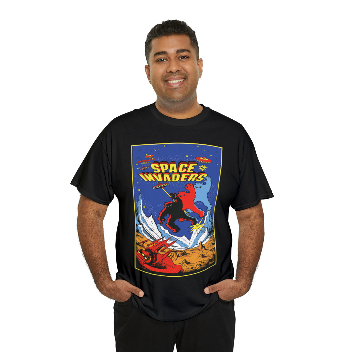 Space Invaders Player 2   Men's Short Sleeve T Shirt