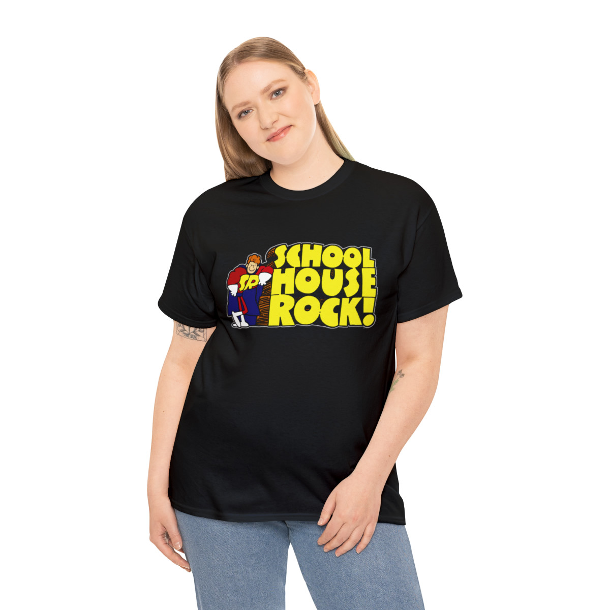 School House Rock retro 70s after school tv  Unisex Heavy Cotton Tee