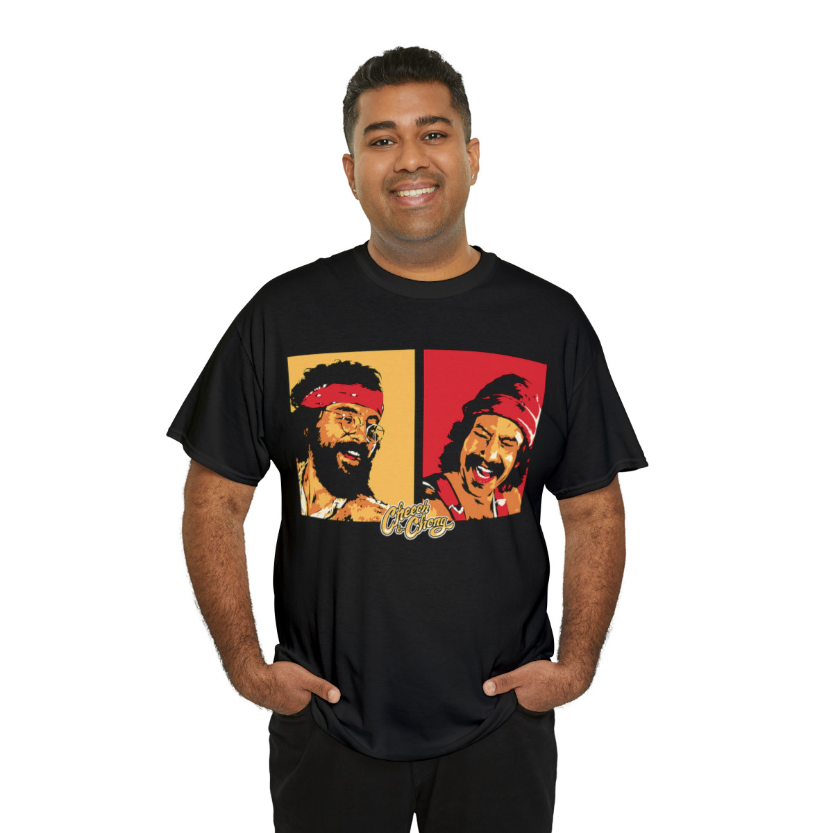 Cheech and Chong Faces pot marijuana Short Sleeve Tee