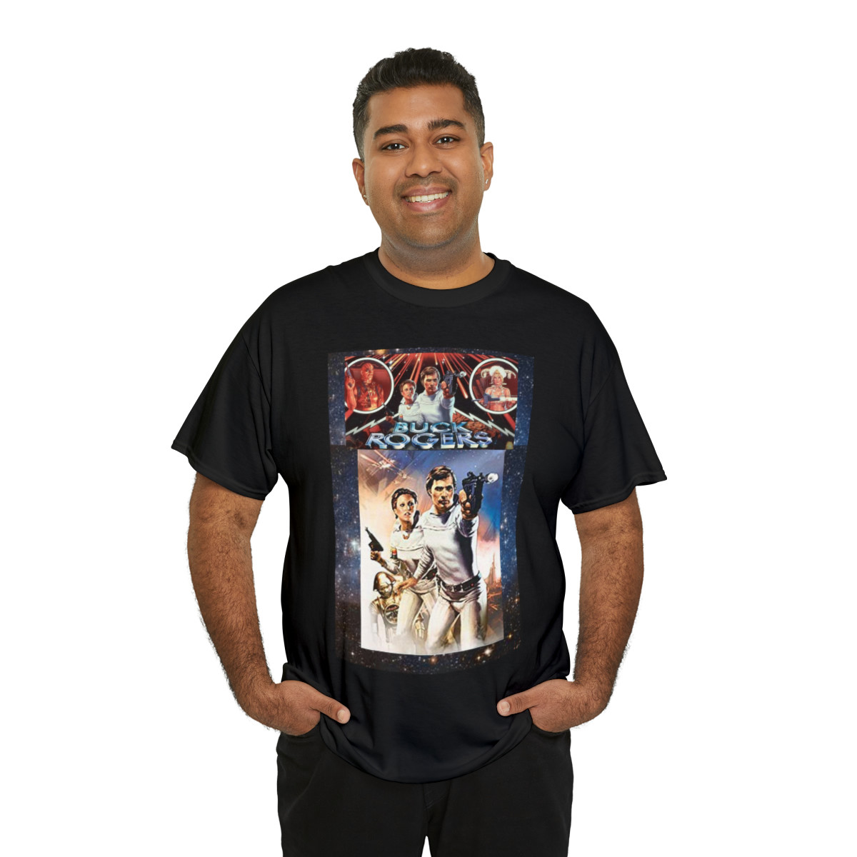 BUCK ROGERS In The 25th Century Buck and Wilma in action Short Sleeve Tee