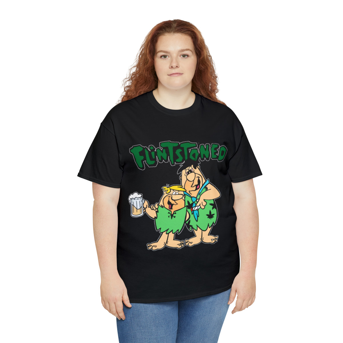 Flintstoned Fred and Barney Party pot marijuana  Sleeve Tee