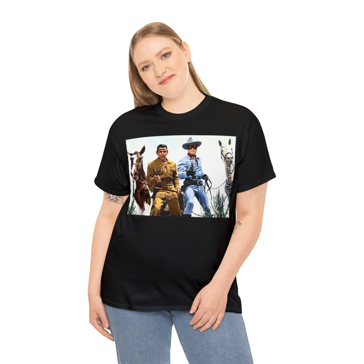 Lone Ranger and Tonto  Men's Short Sleeve T Shirt