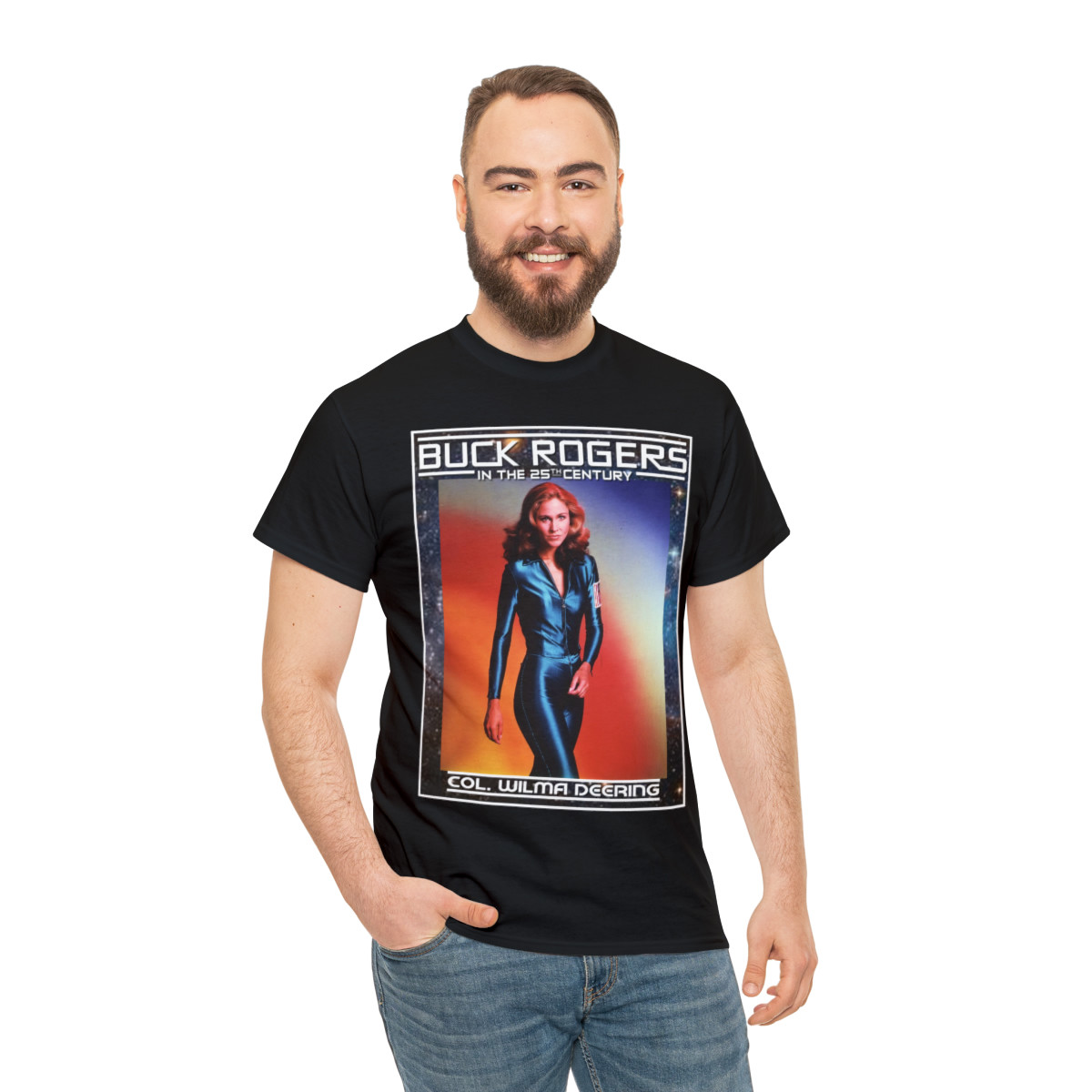 Buck Rogers Col Wilma Deering Unisex Heavy Cotton Tee