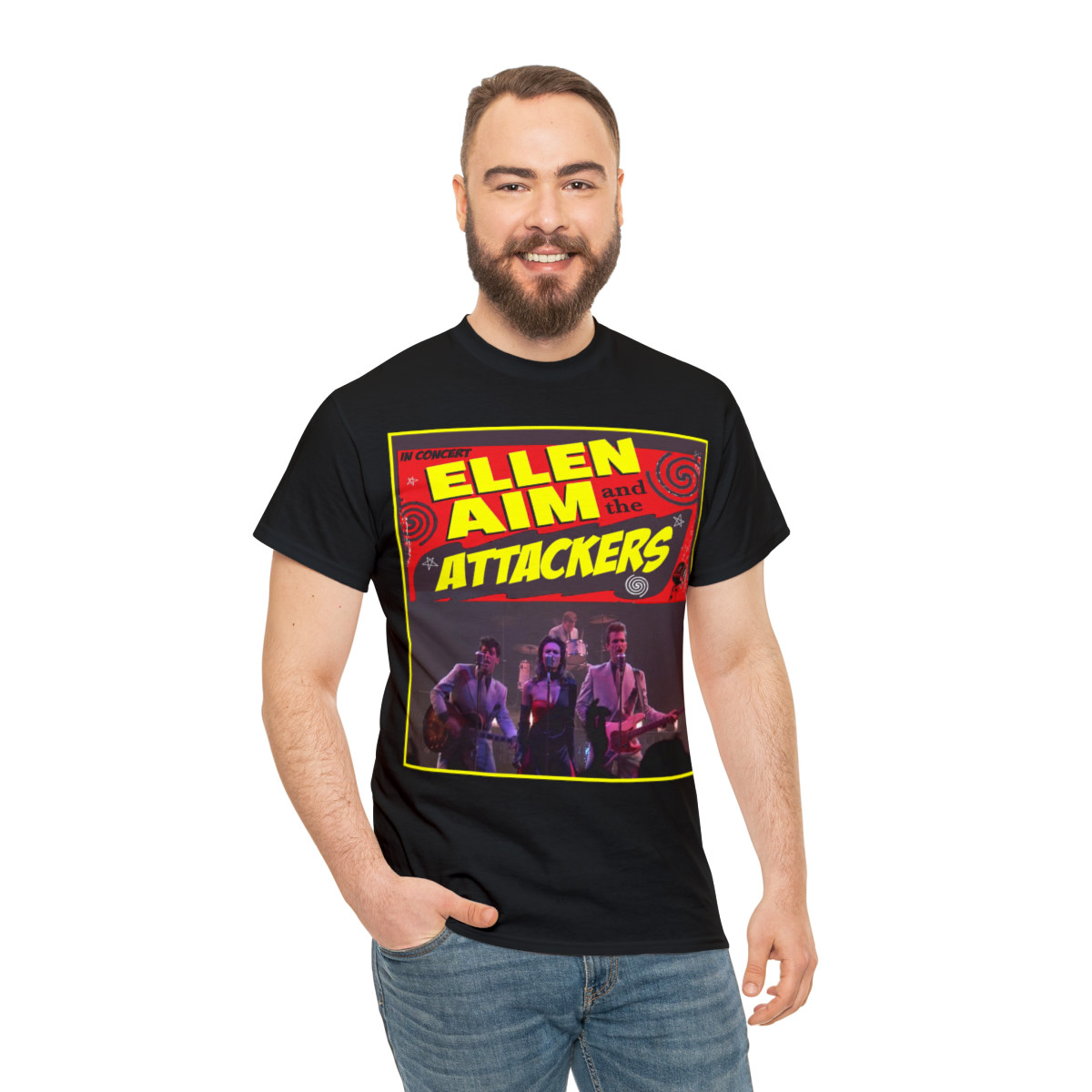 Ellen Aim and the Attackers from Streets of Fire Unisex Heavy Cotton Tee